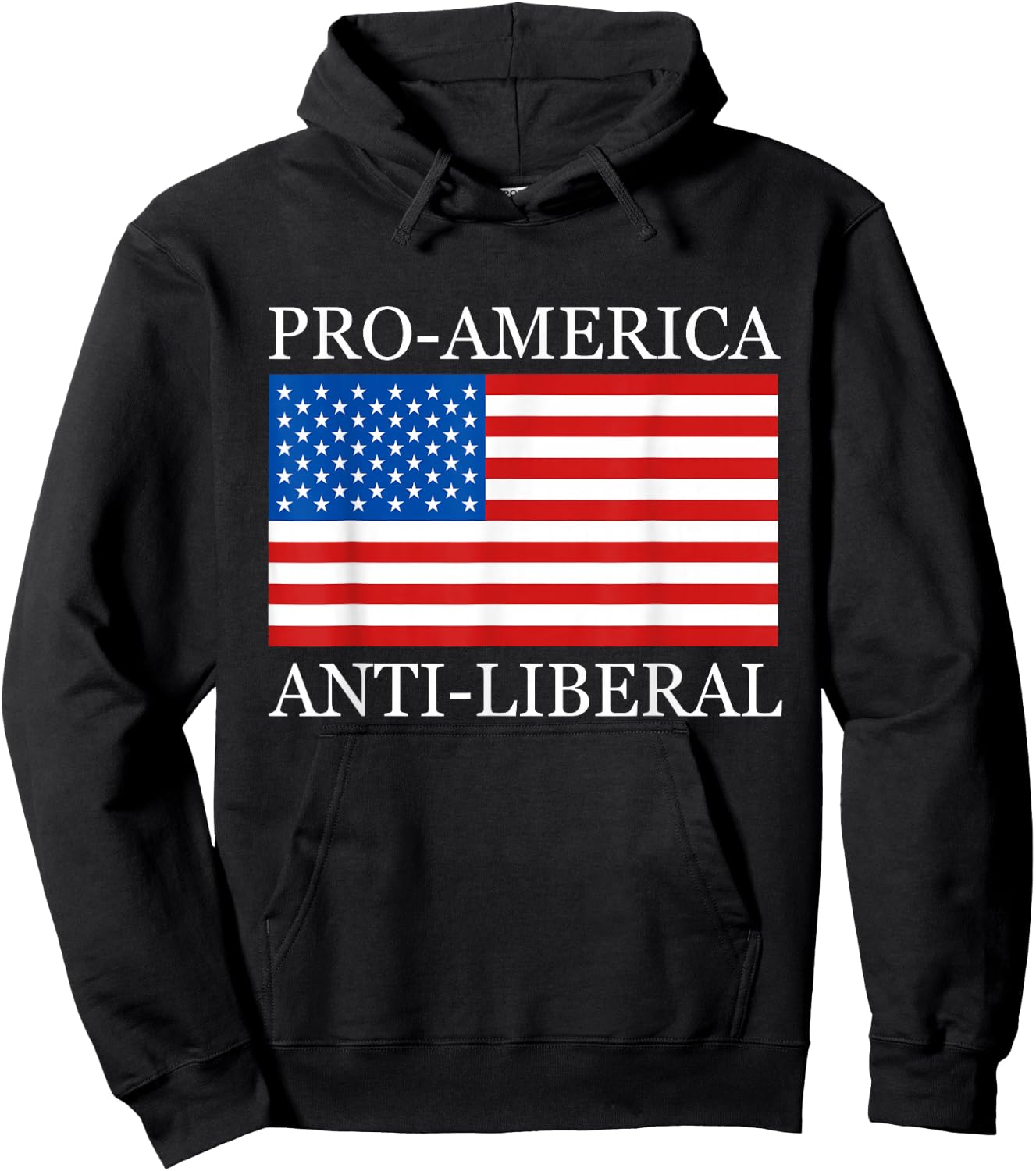 Pro American Anti Liberal Shirts for Conservative Republican Hoodie - Hoodie | Black