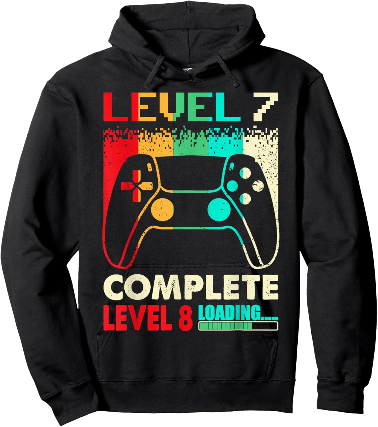 Level 7 Complete Level 8 Loading 7 Years Wedding Anniversary Hoodie - Hoodie | Black