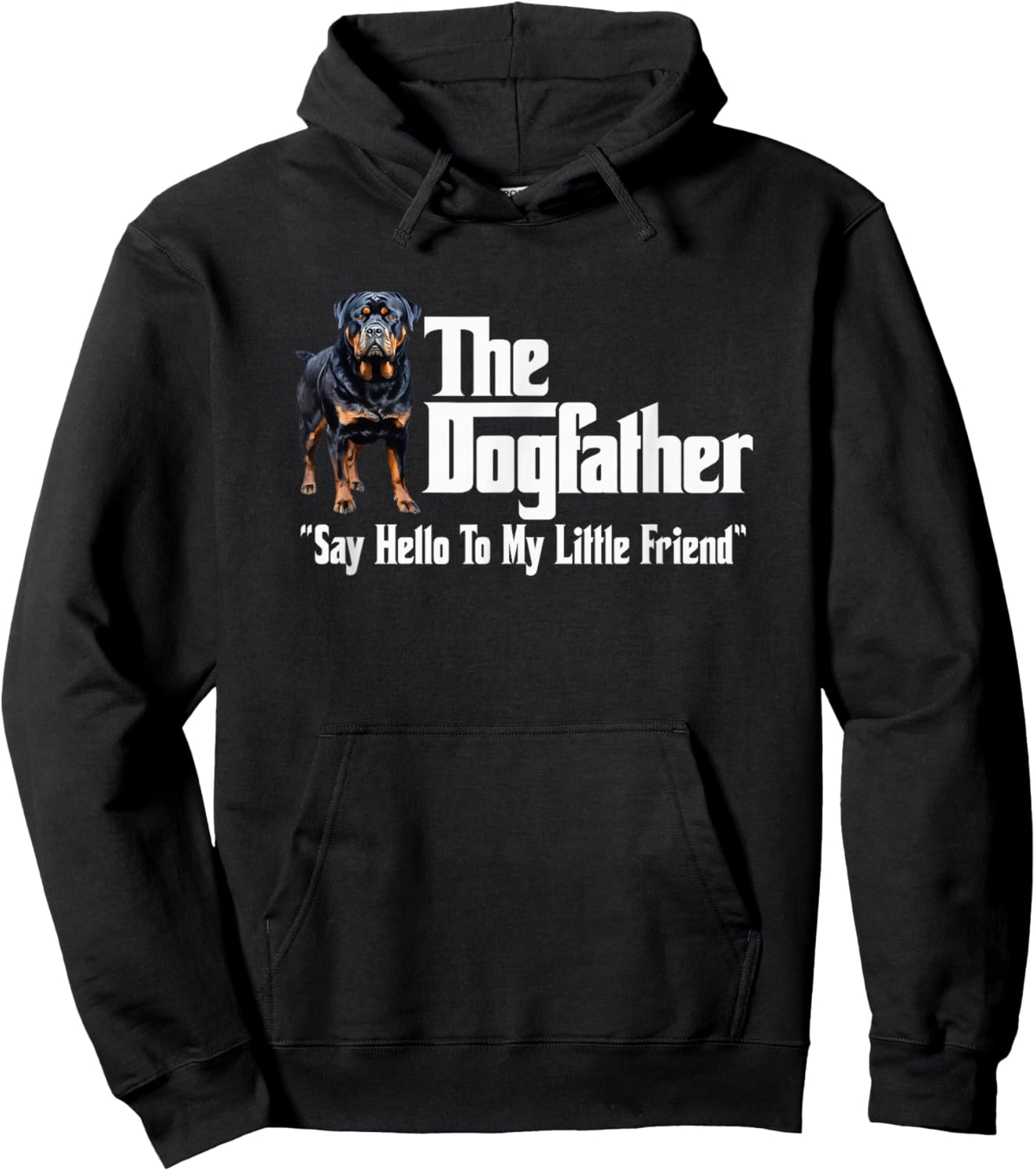 The Rottweiler Dogfather Hoodie - Hoodie | Black