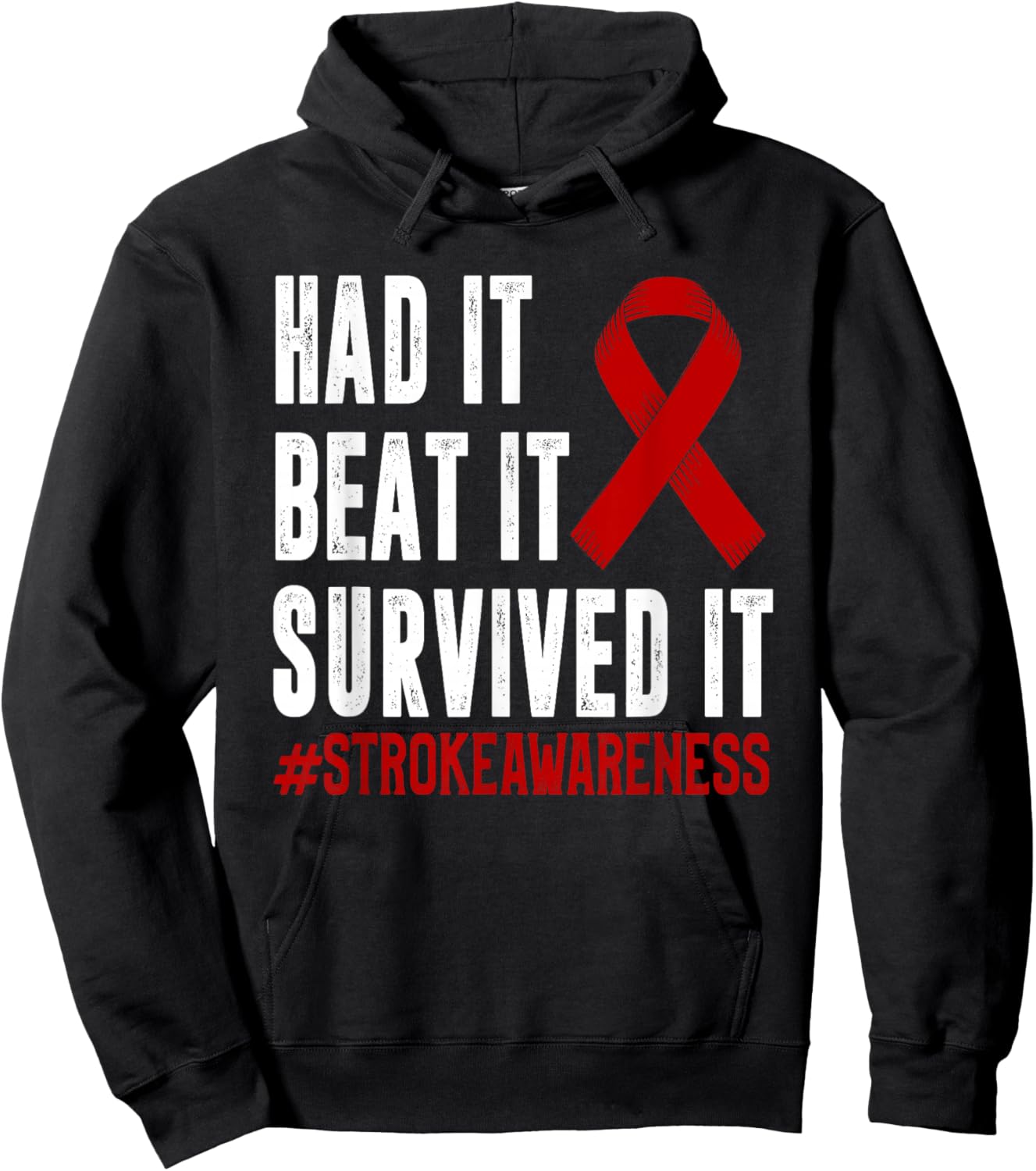 Stroke Awareness Funny Stroke Survivor Hoodie - Hoodie | Black
