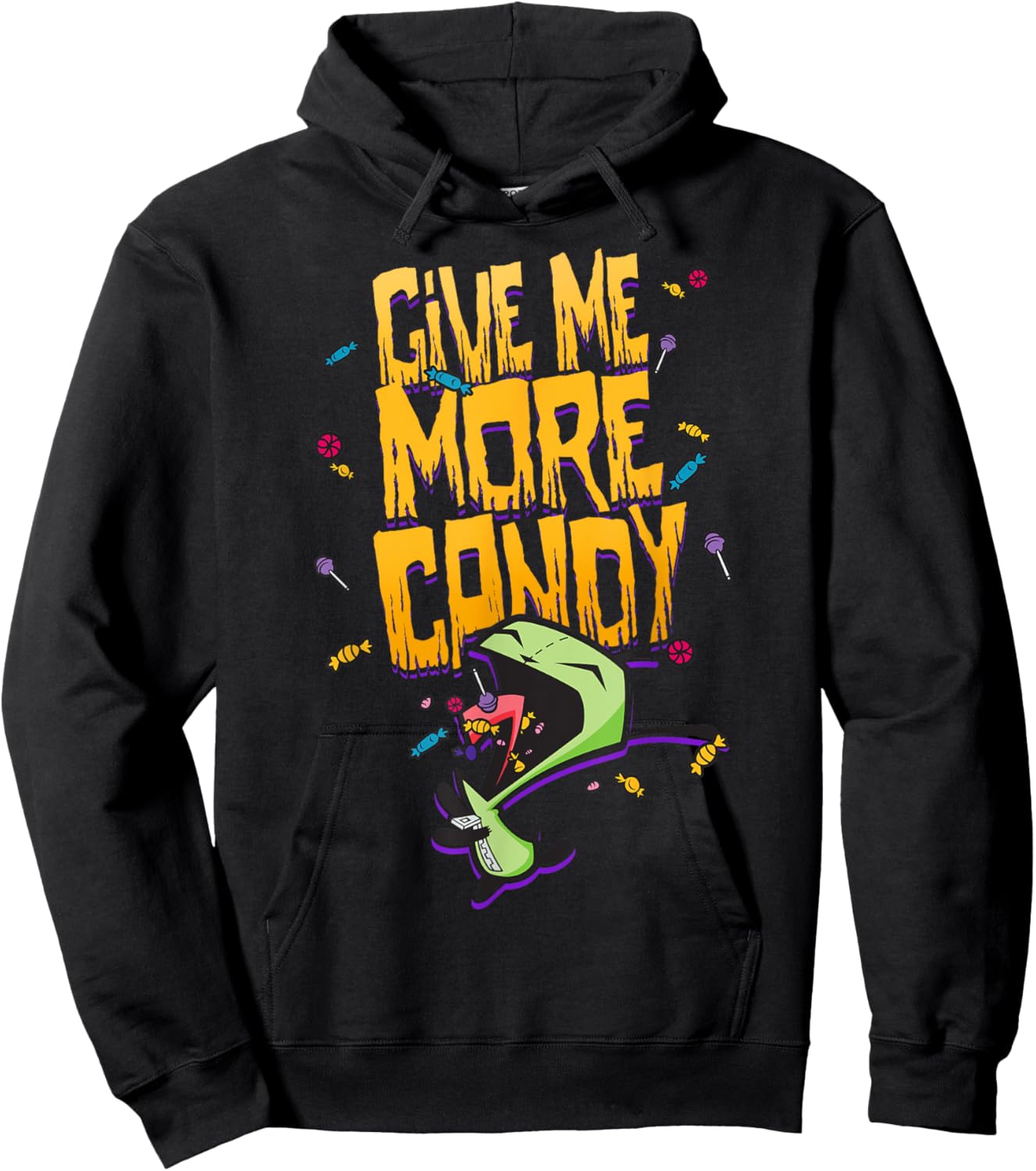 Invader Zim Halloween Gir Give Me More Candy Poster Hoodie - Hoodie | Black