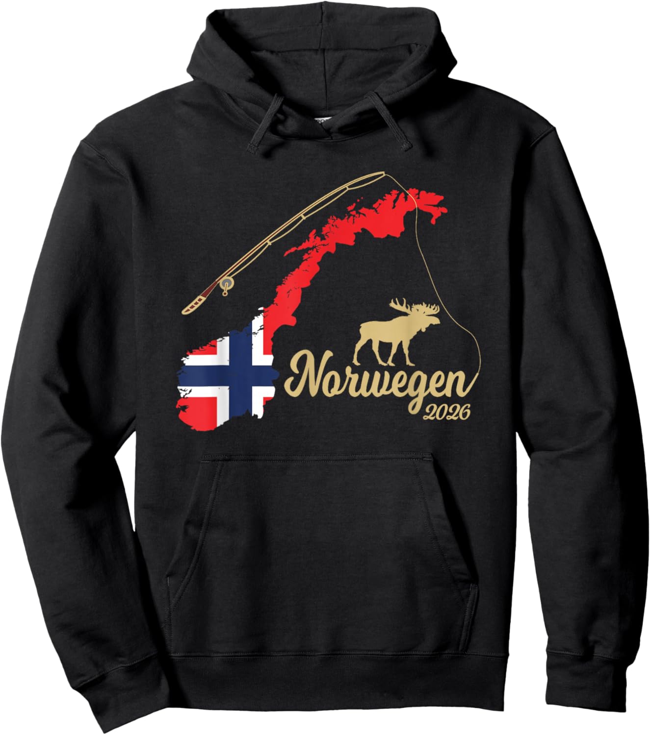 Norwegen 2026 Wildnis & Abenteuer Hoodie - Hoodie | Black