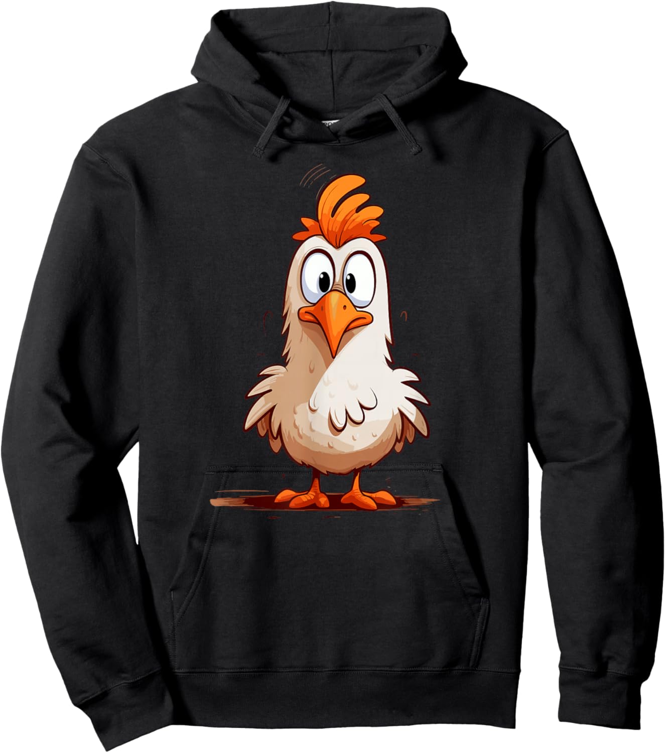 Funny Crazy Chicken for chicken lovers Hoodie - Hoodie | Black