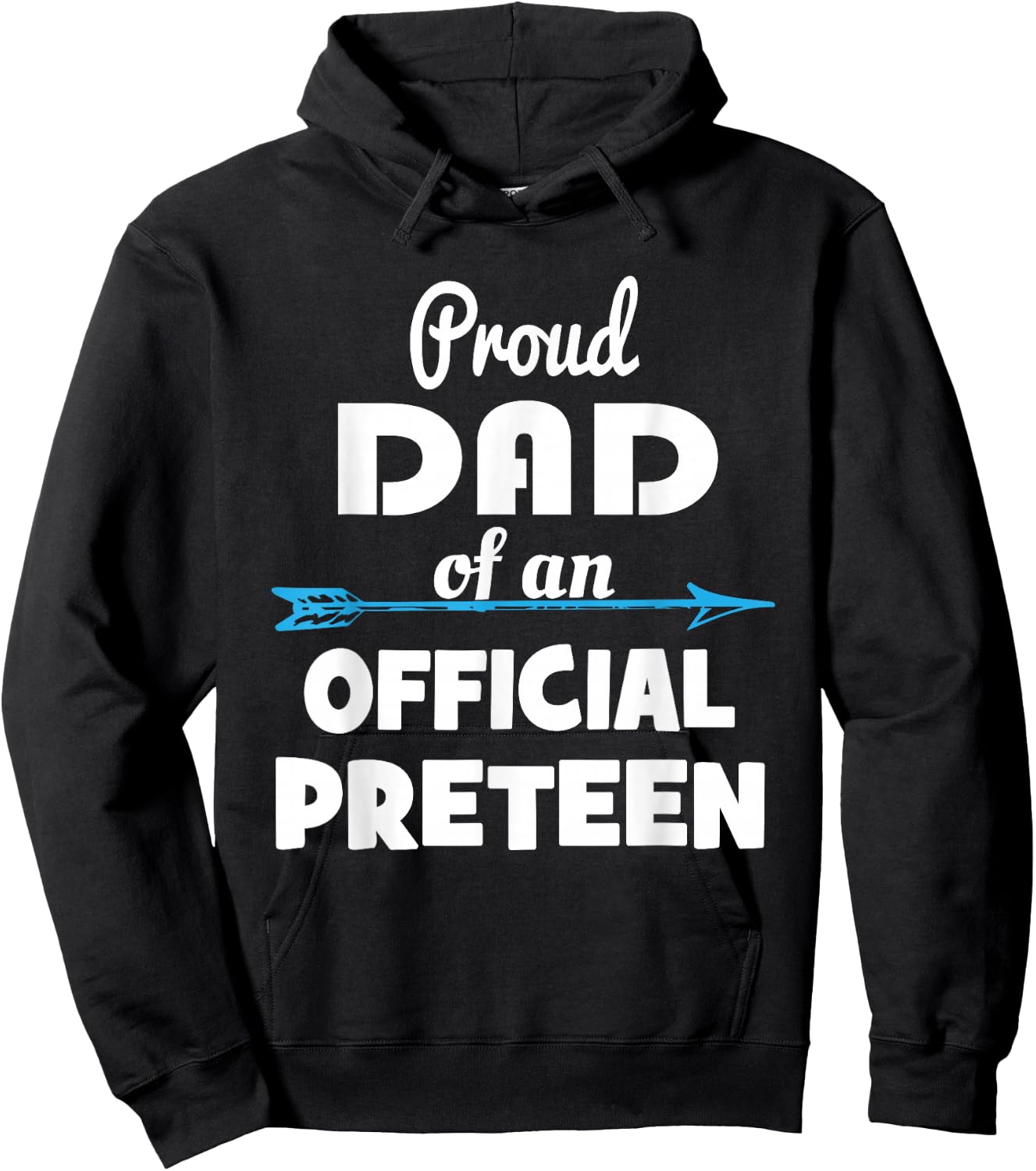 Proud Dad Of An Official Preteen 12th Birthday 12 Years Old Hoodie - Hoodie | Black