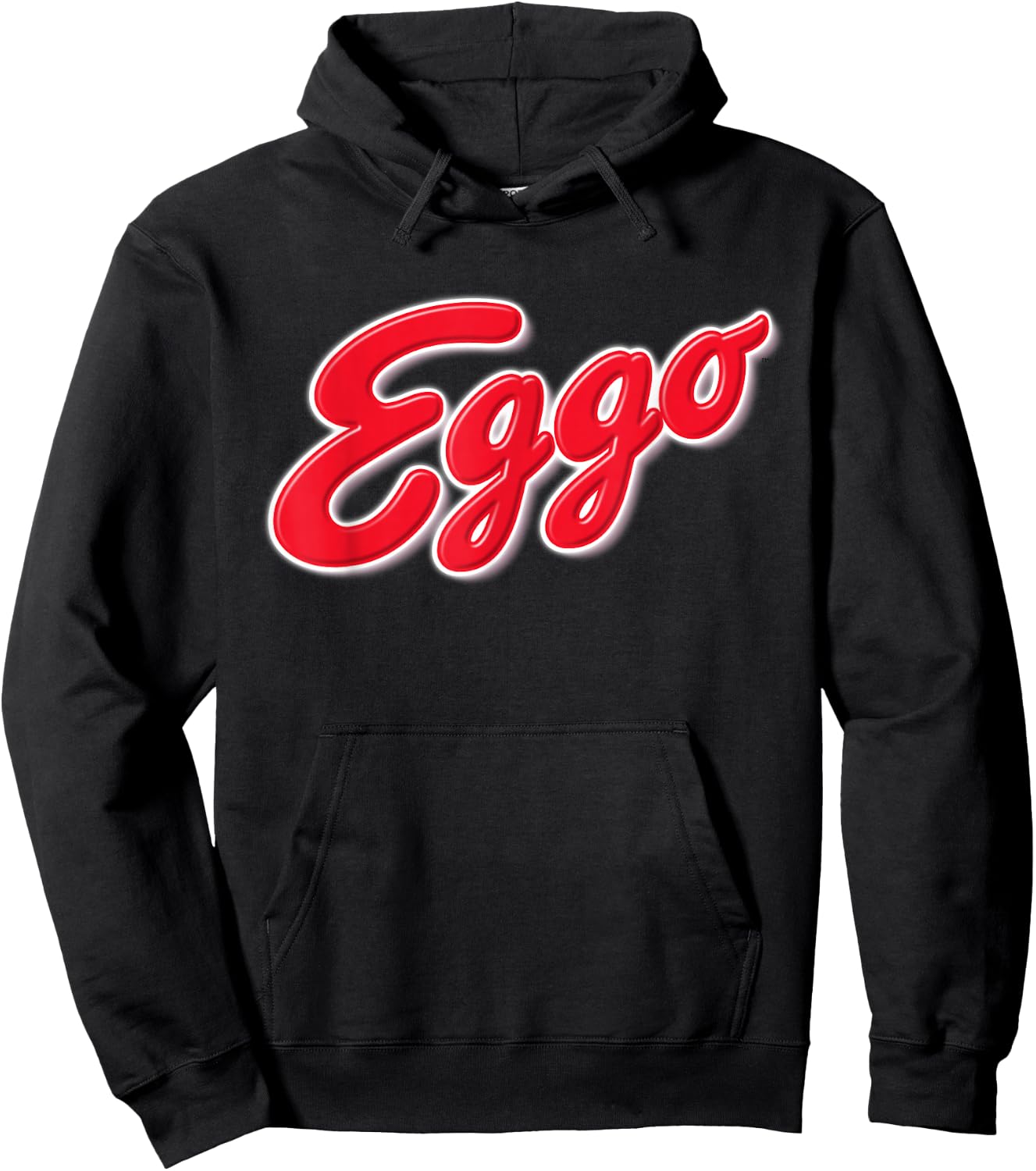 Eggo Logo T Shirt Hoodie - Hoodie | Black