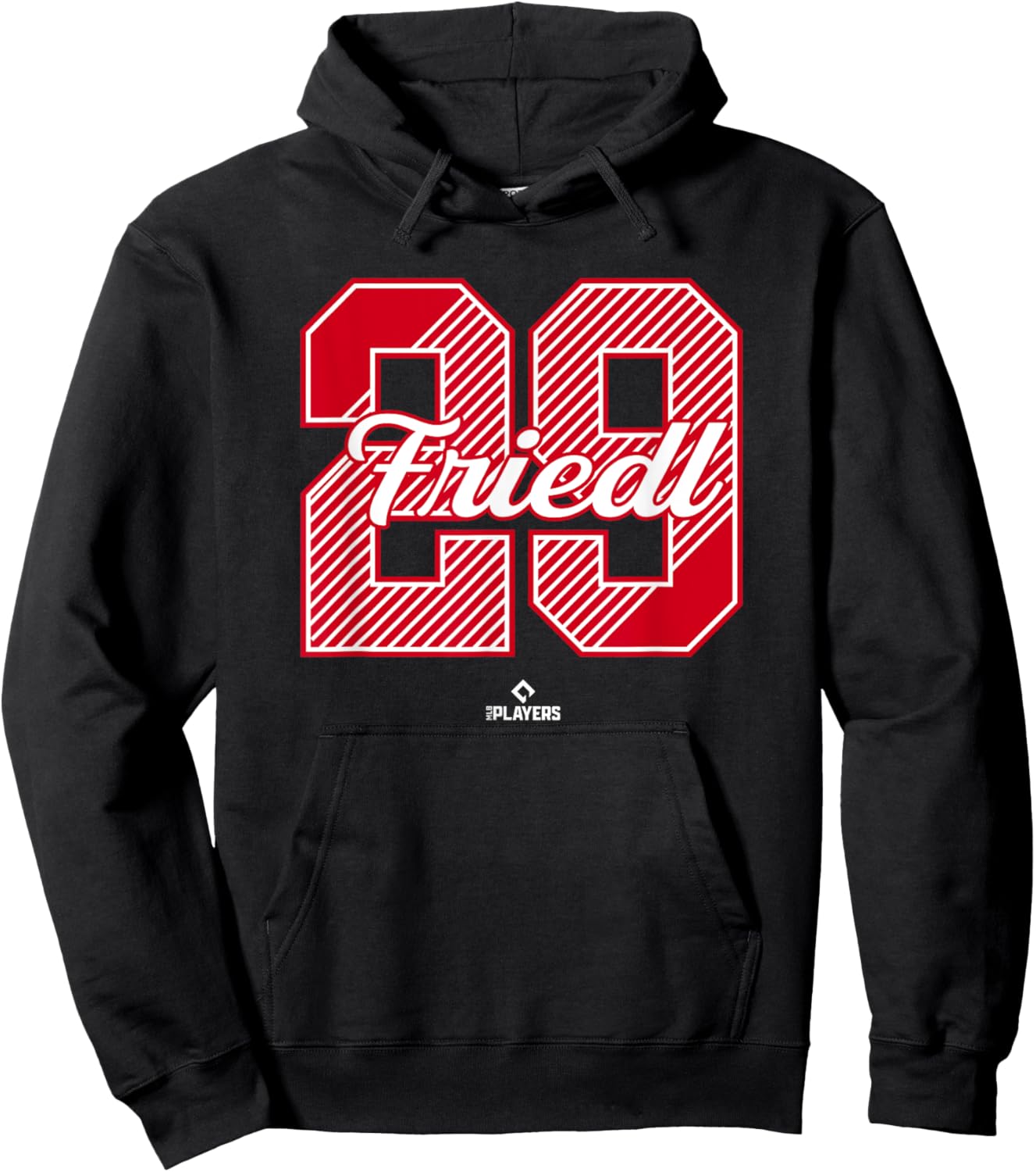 TJ Friedl 29 Cincinnati MLBPA Hoodie - Hoodie | Black