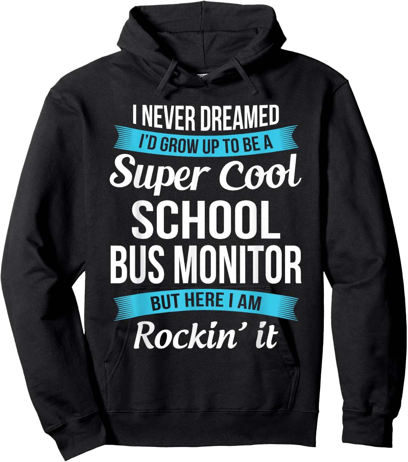 Funny School Bus Monitor Appreciation Gifts Hoodie - Hoodie | Black