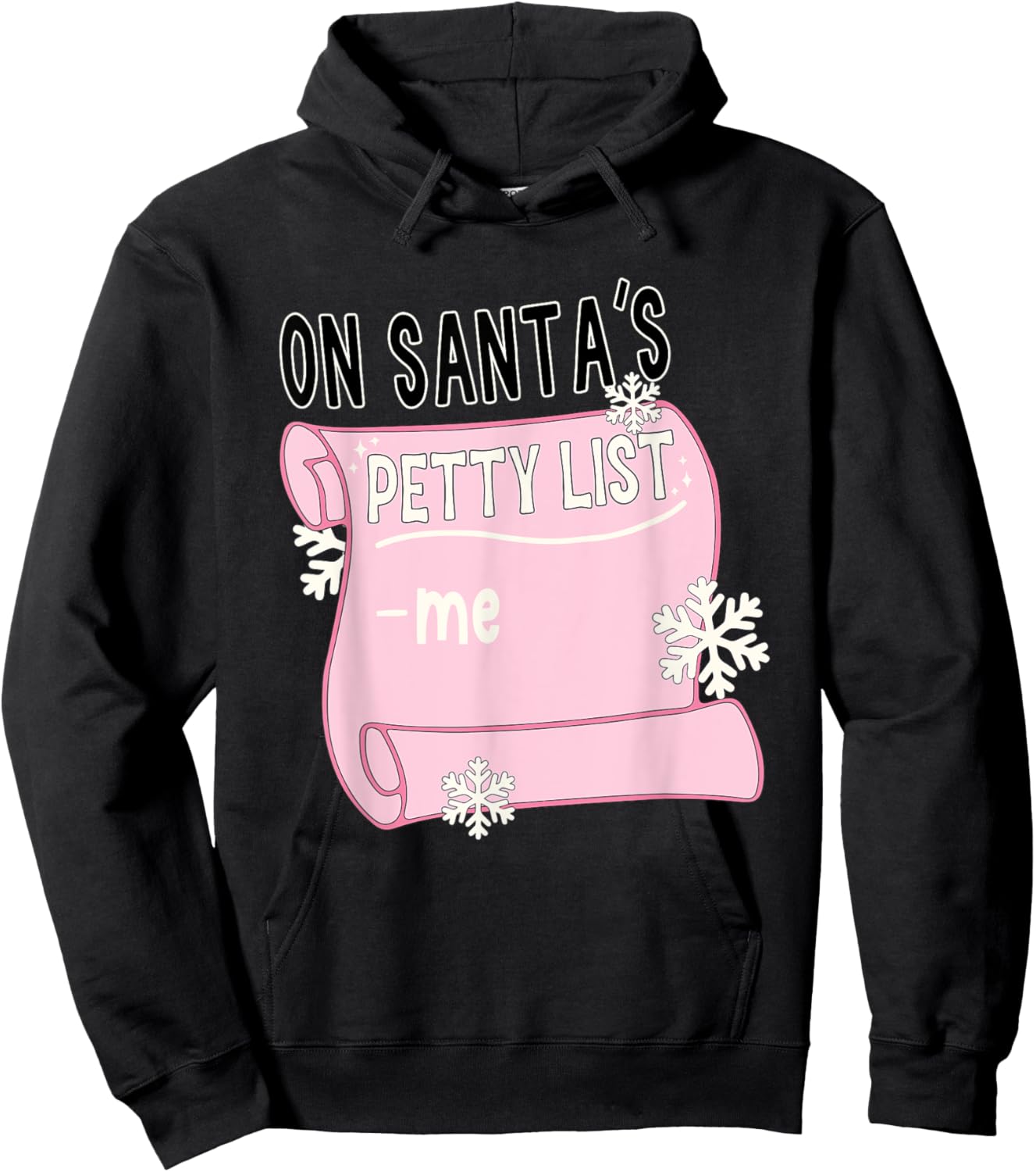 On Santa's Petty List -Me Apparel Hoodie - Hoodie | Black