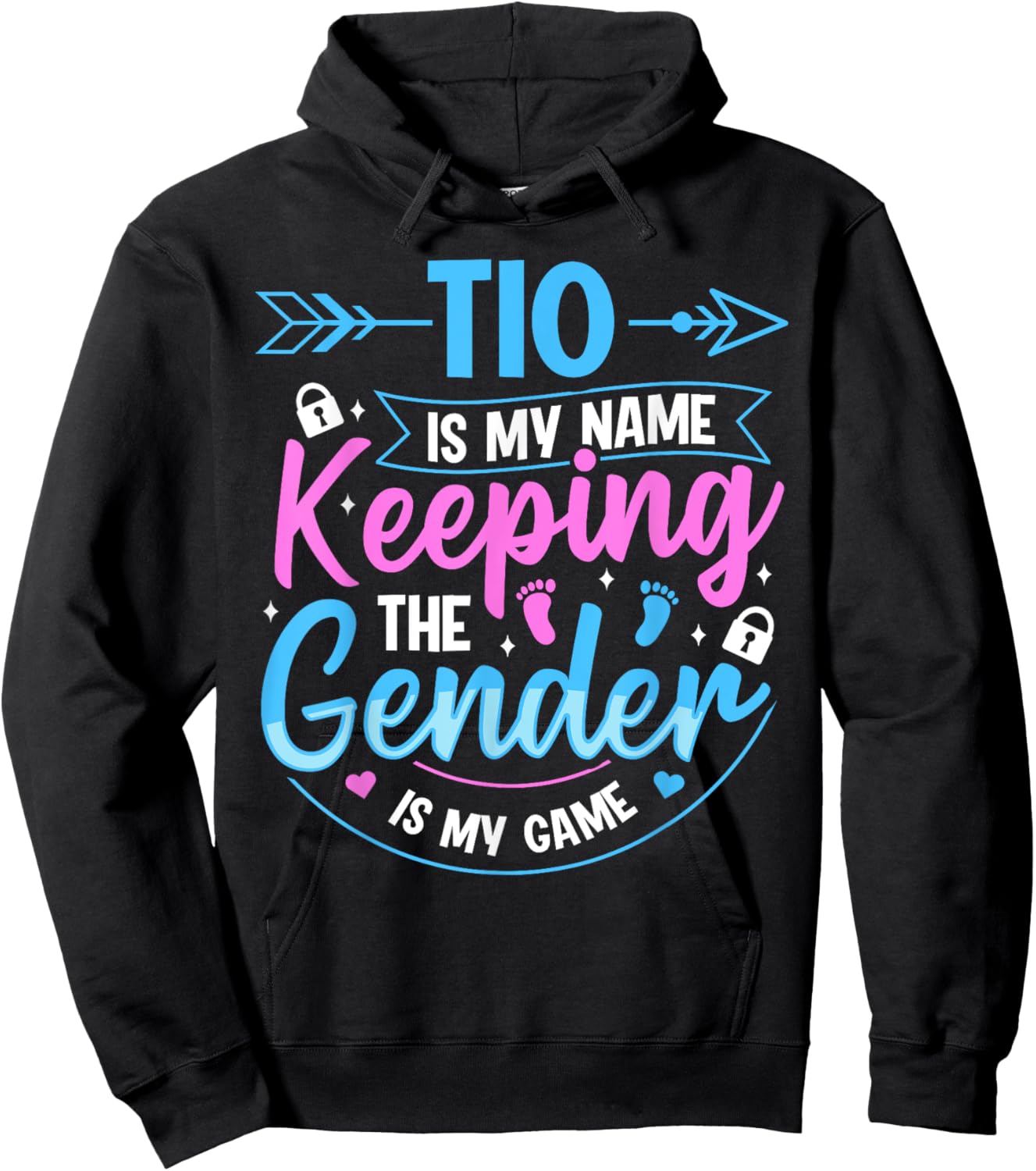 Keeper of the Gender Quote for a Keeper of the Gender Uncle Hoodie - Hoodie | Black