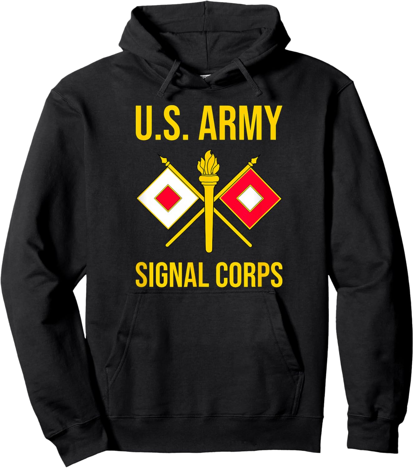 Army Signal Corps Branch USASC US Hoodie - Hoodie | Black