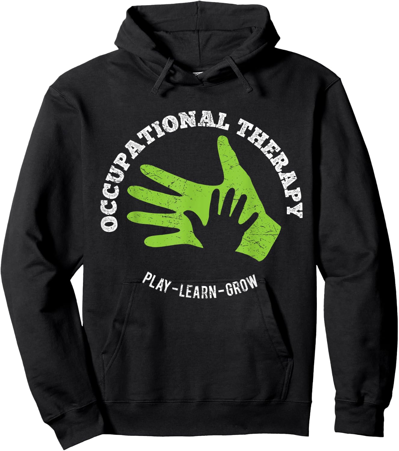 Meaningful OT Occupational Therapy Therapist Hands Hoodie - Hoodie | Black