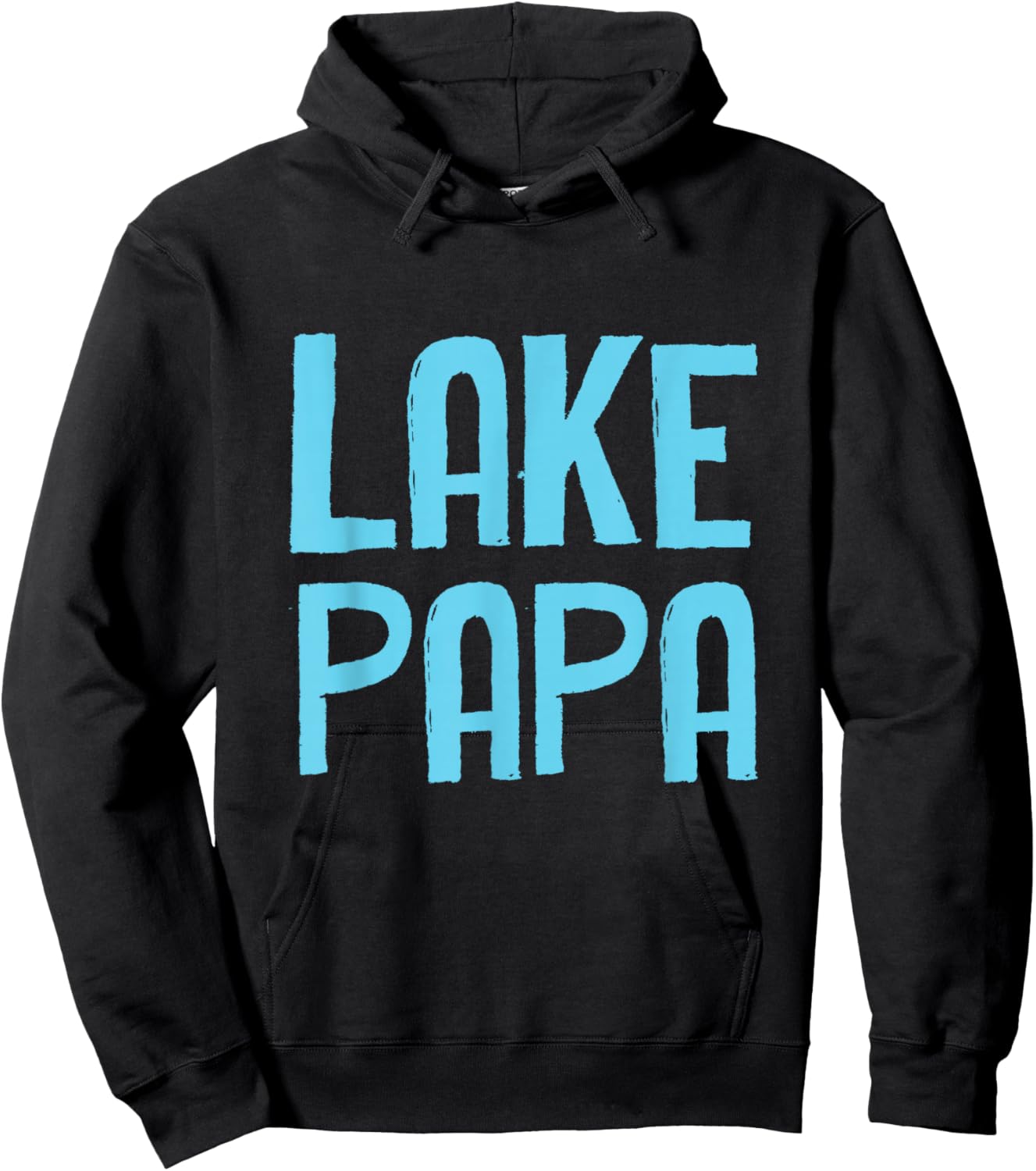 Funny Dad Lake Papa Hoodie - Hoodie | Black