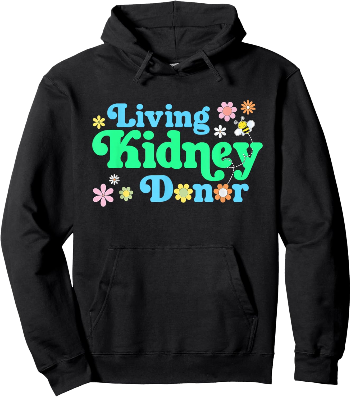 Living Kidney Donor a Women's Living Donor Vintage Style Hoodie - Hoodie | Black