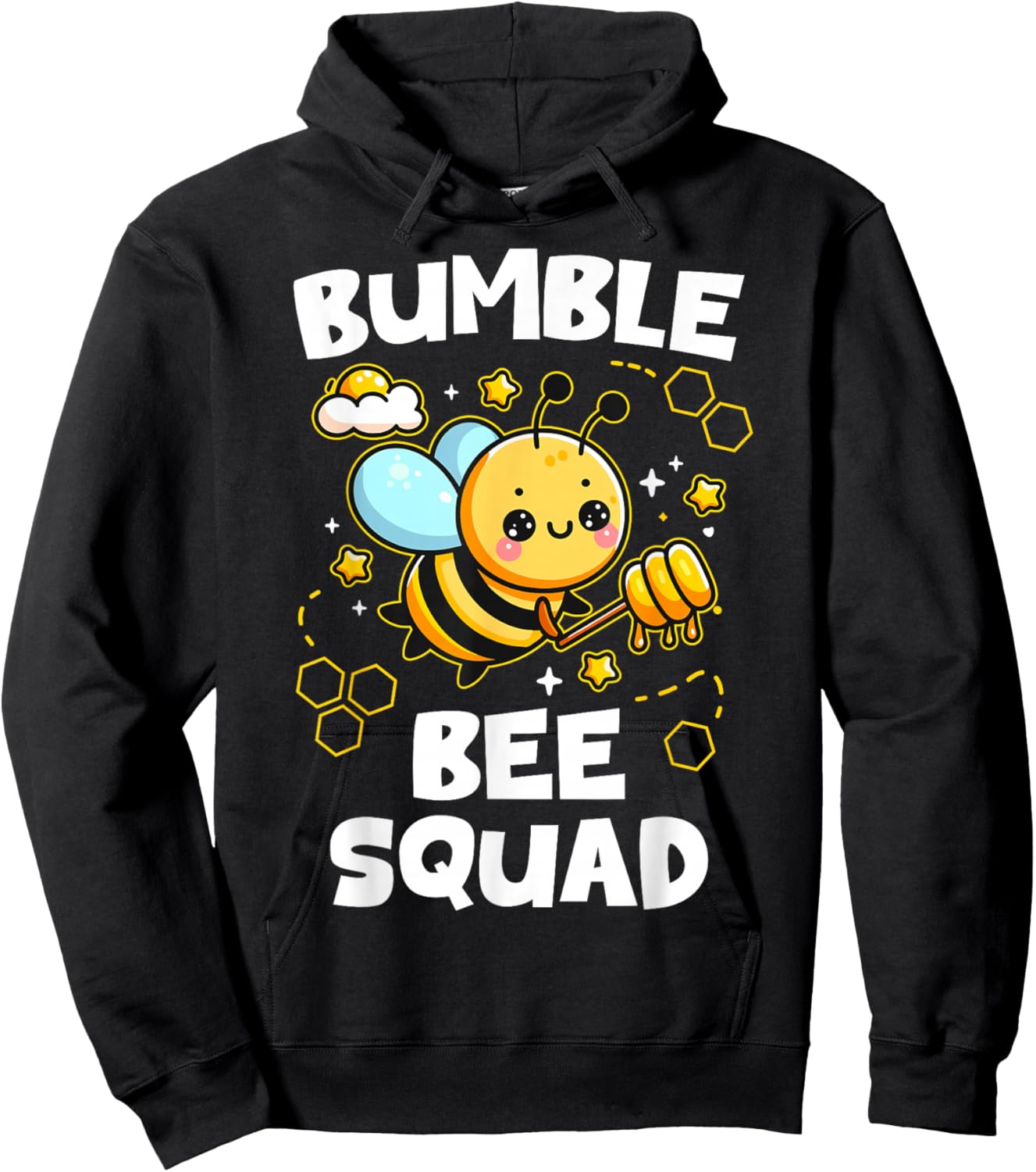Bumble Bee Squad Honey Bumblebee Teacher Team Group Hoodie - Hoodie | Black