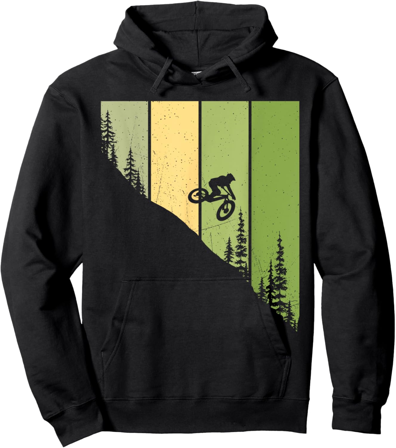 Downhill Rider MTB - Mountain Biking Bike Biker Riding Hoodie - Hoodie | Black