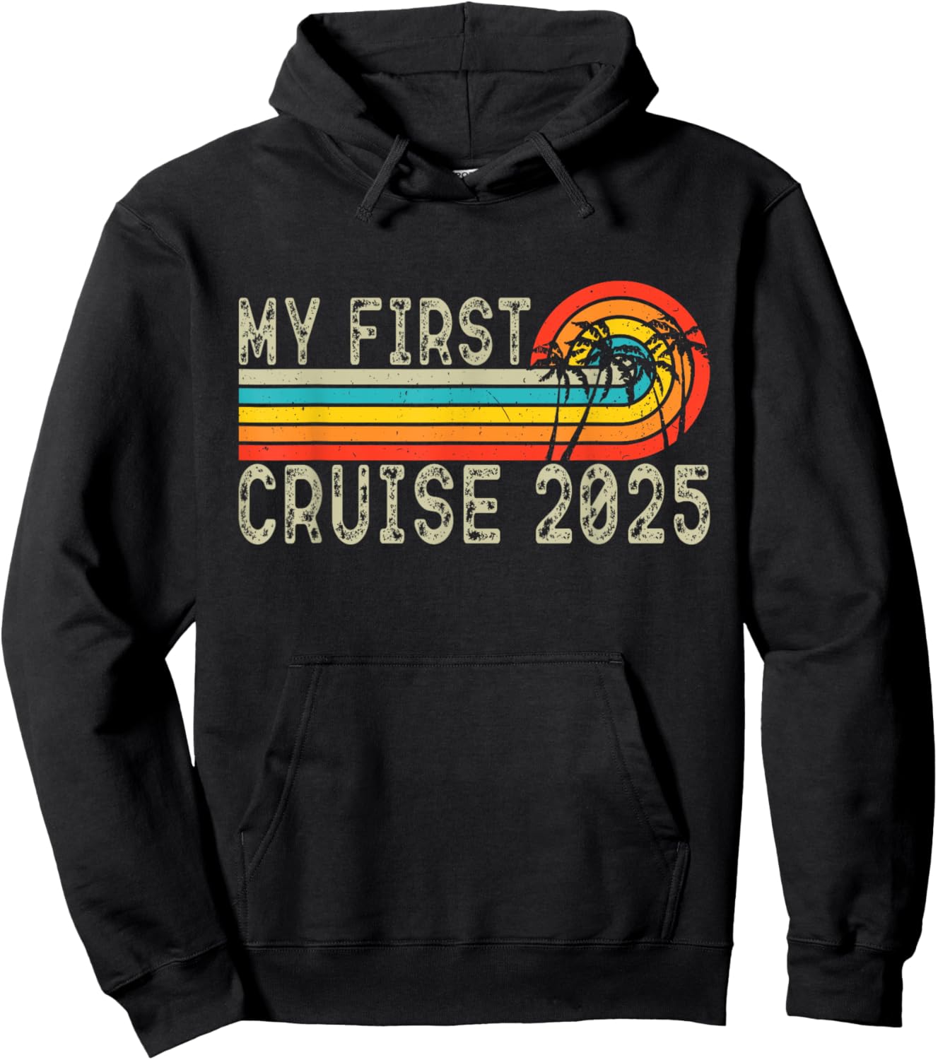 My First Cruise 2025 Family Vacation Cruise Ship Travel Hoodie - Hoodie | Black