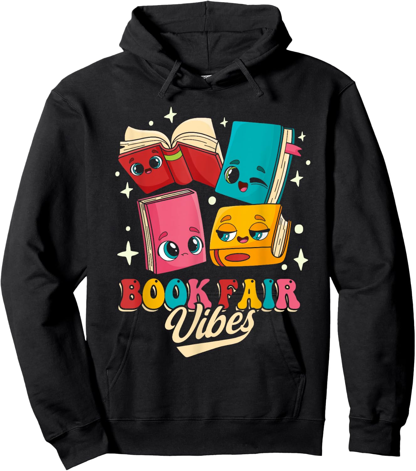 Book Fair Vibes Hoodie - Hoodie | Black