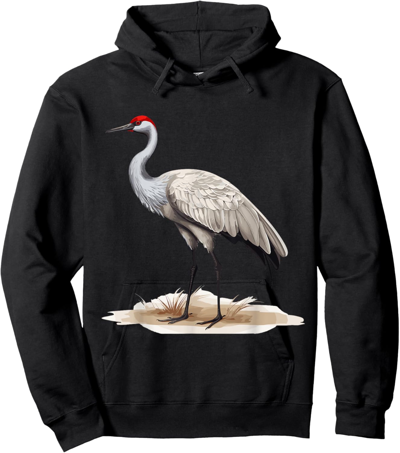 Sandhill Crane Birder Birding Hoodie - Hoodie | Black
