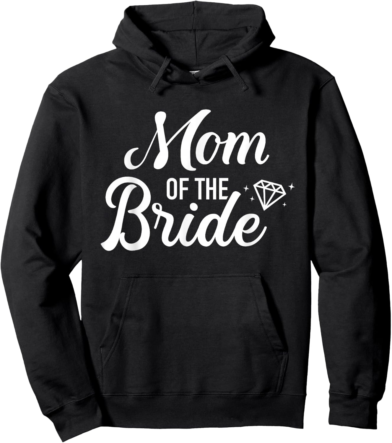 Mom of the bride wedding Hoodie - Hoodie | Black
