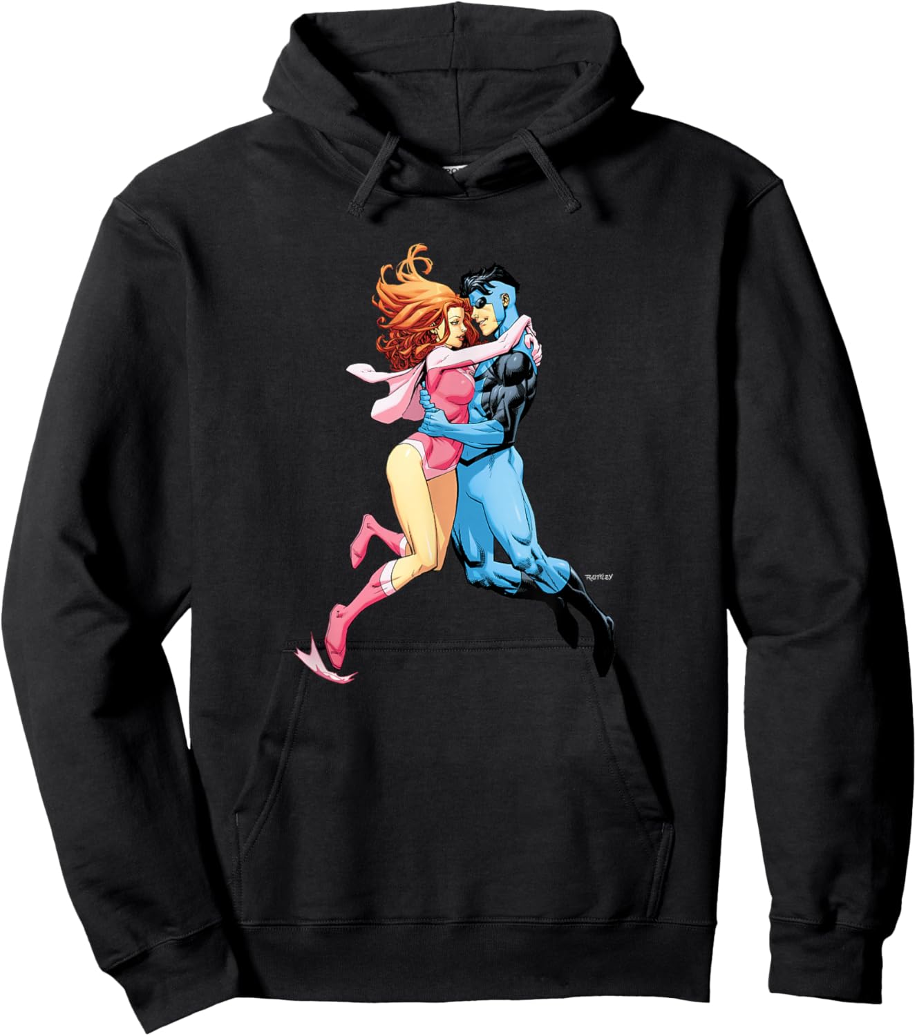 INVINCIBLE -Adults Black Cartoon , Small Hoodie - Hoodie | Black