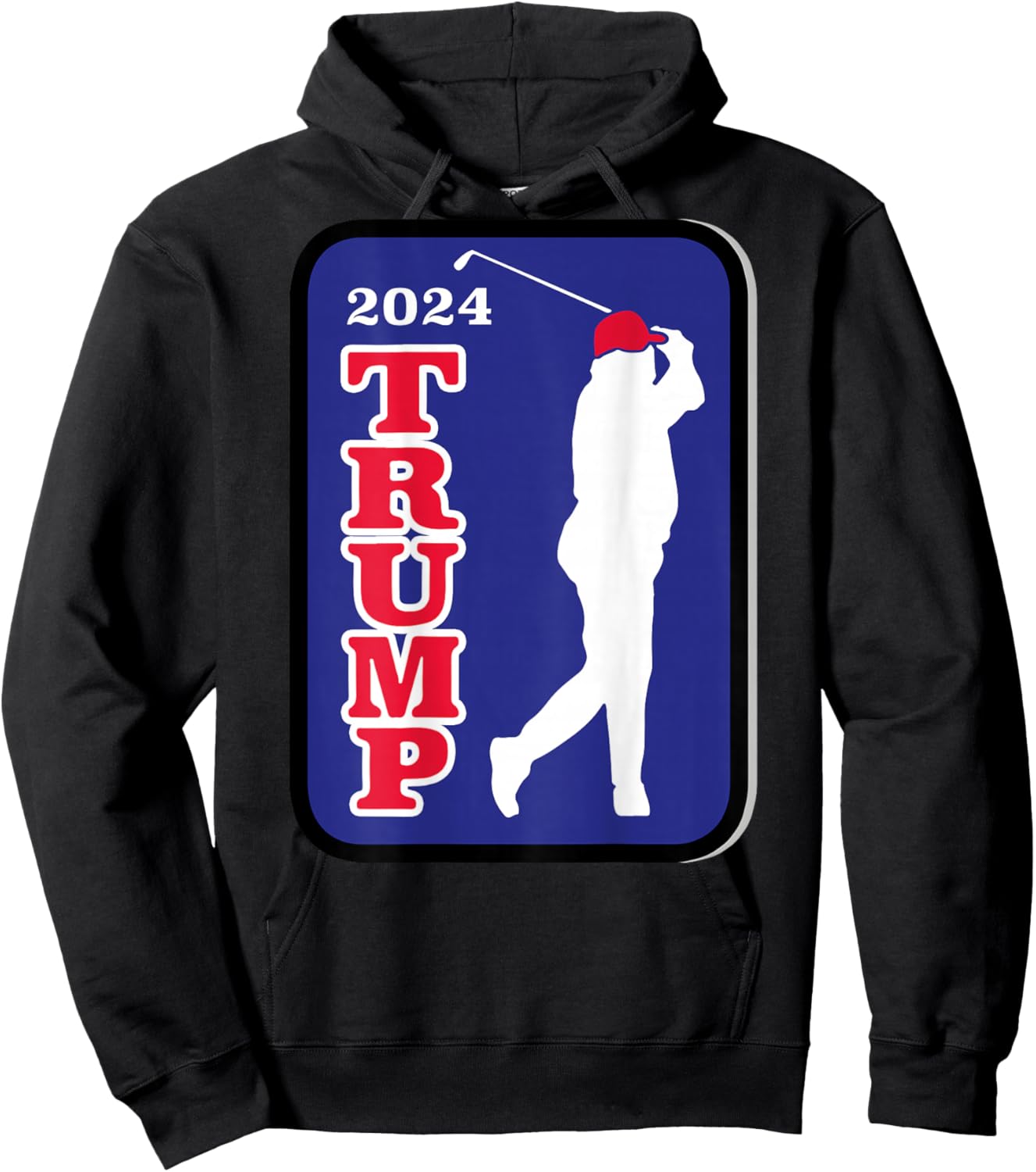 Trump 2024 Golf (on back) Hoodie - Hoodie | Black
