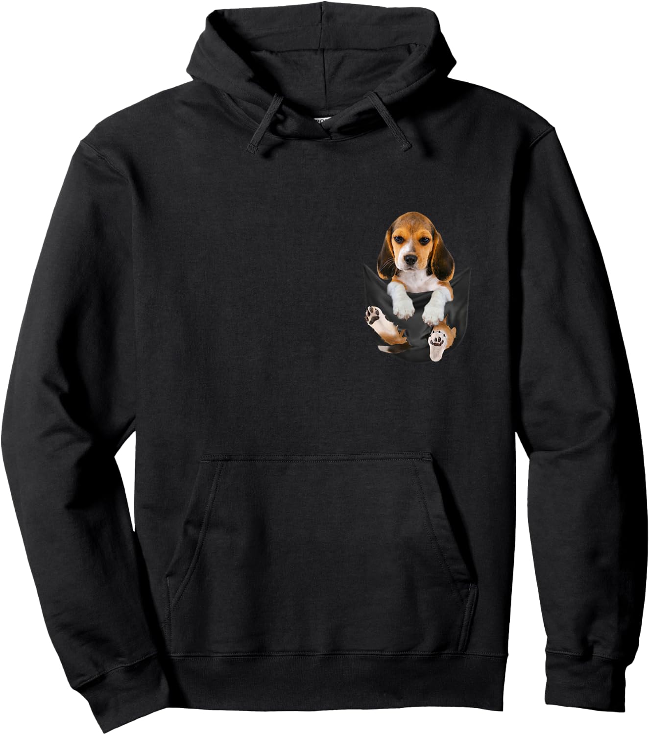 Dog Lovers Gifts Beagle In Pocket Funny Dog Face Hoodie - Hoodie | Black