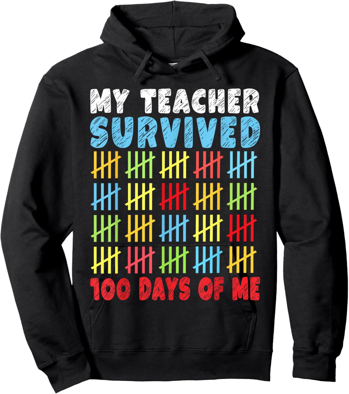 100 Days of School Kids 100th Day of School Costume Outfits Hoodie - Hoodie | Black