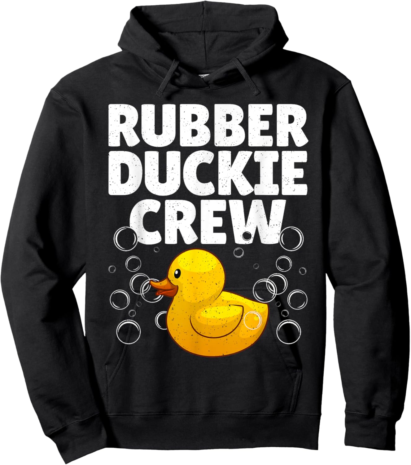 Best Rubber Duck Art Women Kids Rubber Duckie Crew Hoodie - Hoodie | Black