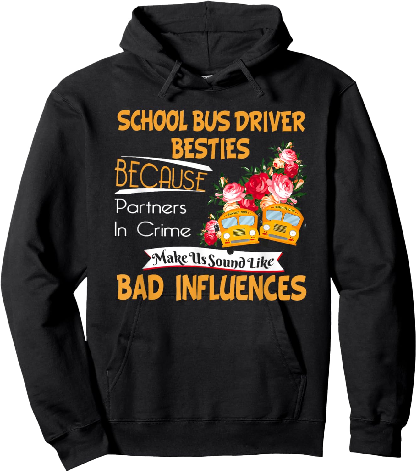 School Bus Driver Besties Hoodie - Hoodie | Black
