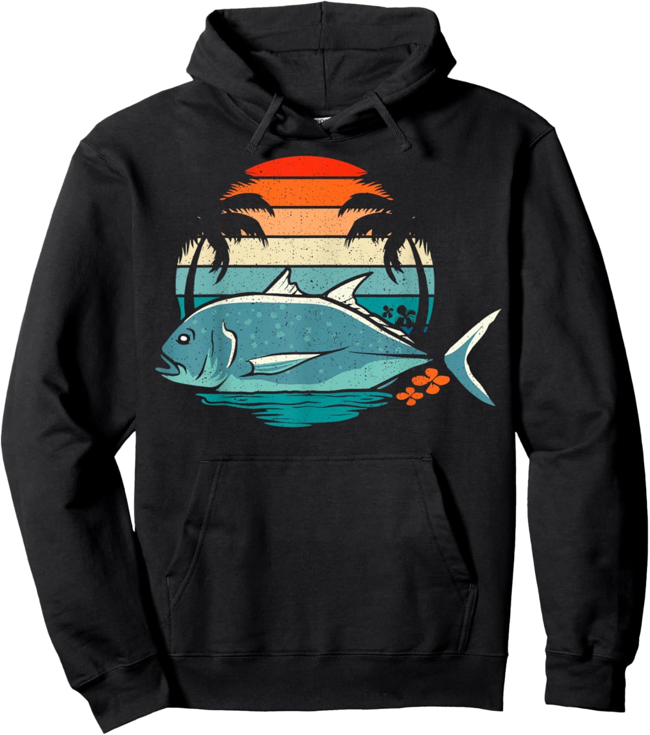 Ulua Fishing Native Hawaiian Design for a Ulua fisherman Hoodie - Hoodie | Black