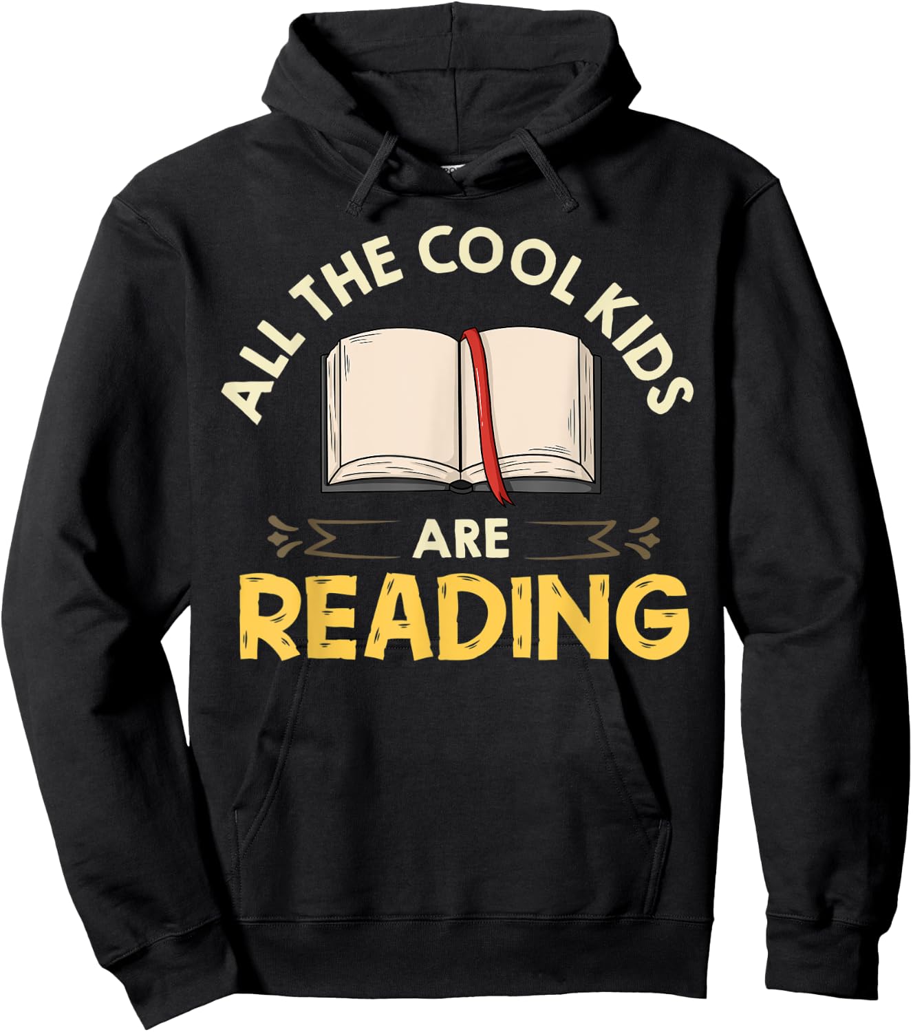 All The Cool Kids Are Reading Gift Book Reading Hoodie - Hoodie | Black