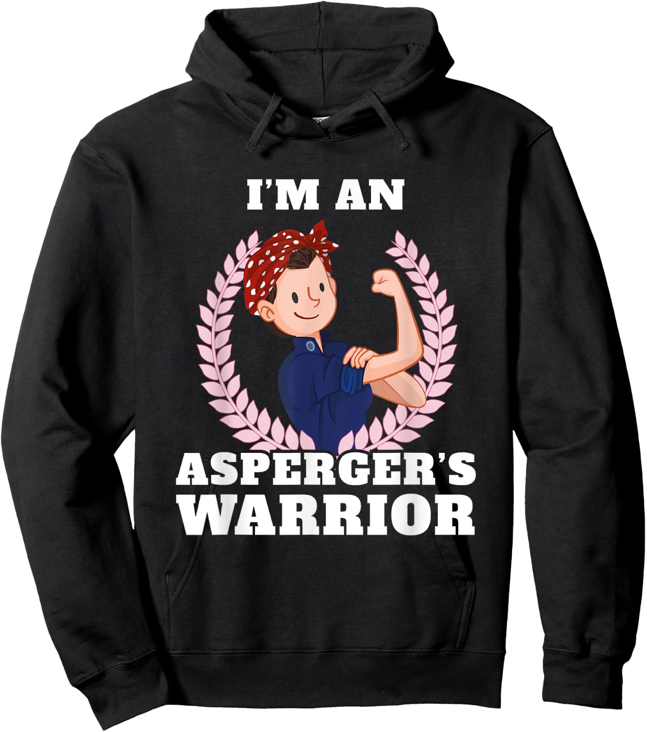 I'm an Aspergers Warrior Asperger Syndrome Awareness Hoodie - Hoodie | Black