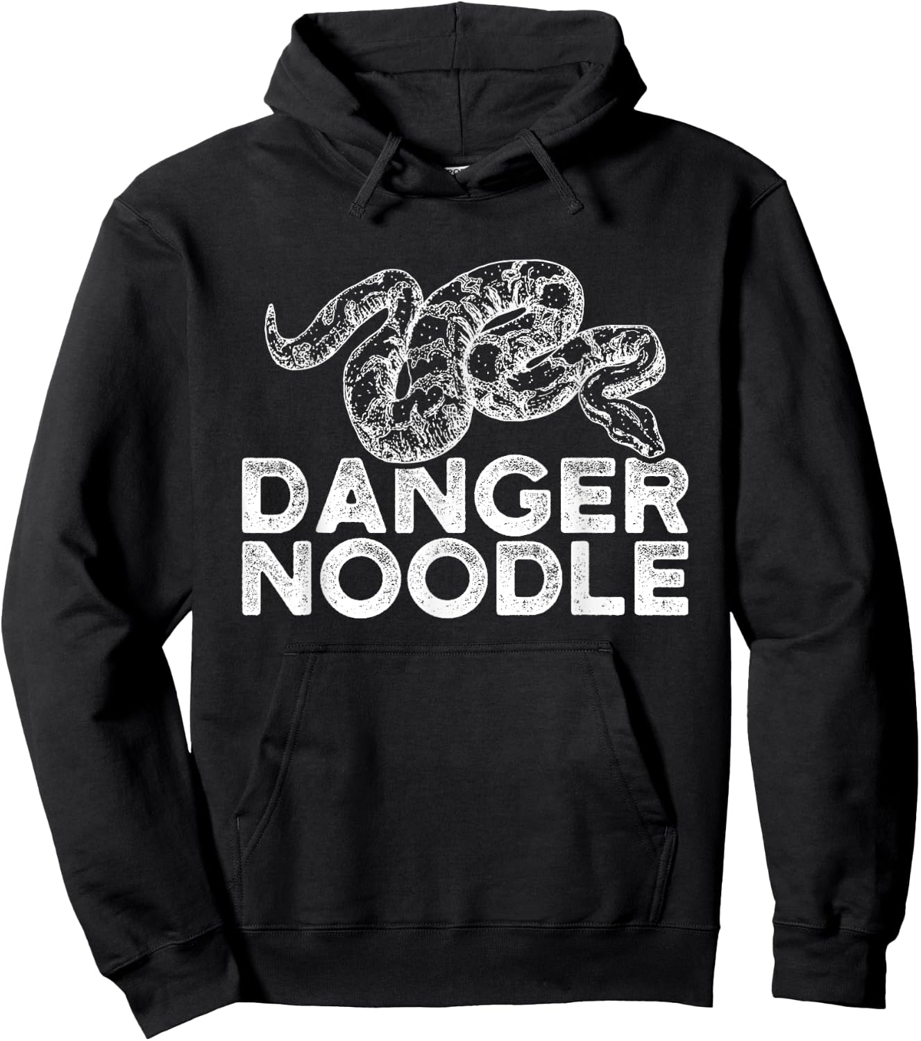 Funny Snake Ball Python Danger Noodle Hoodie - Hoodie | Black