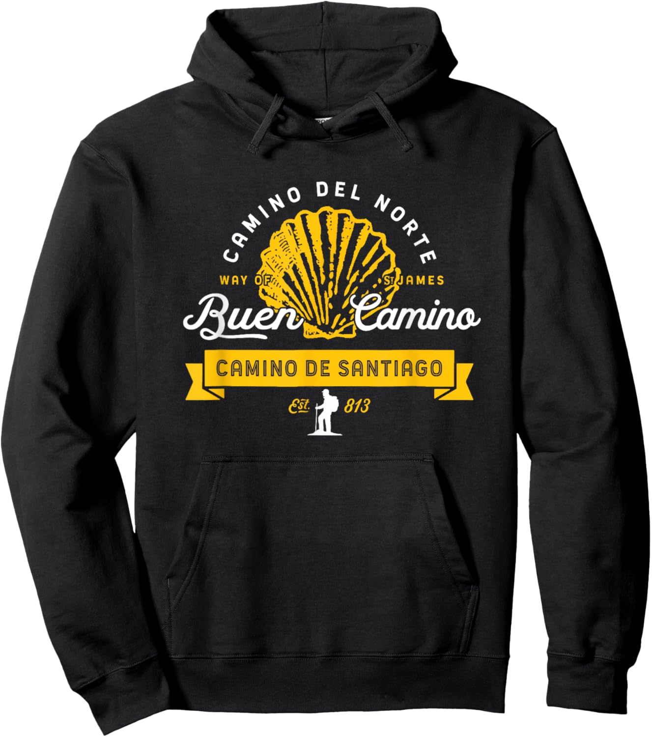 Camino del Norte - El Camino de Santiago Hoodie - Hoodie | Black