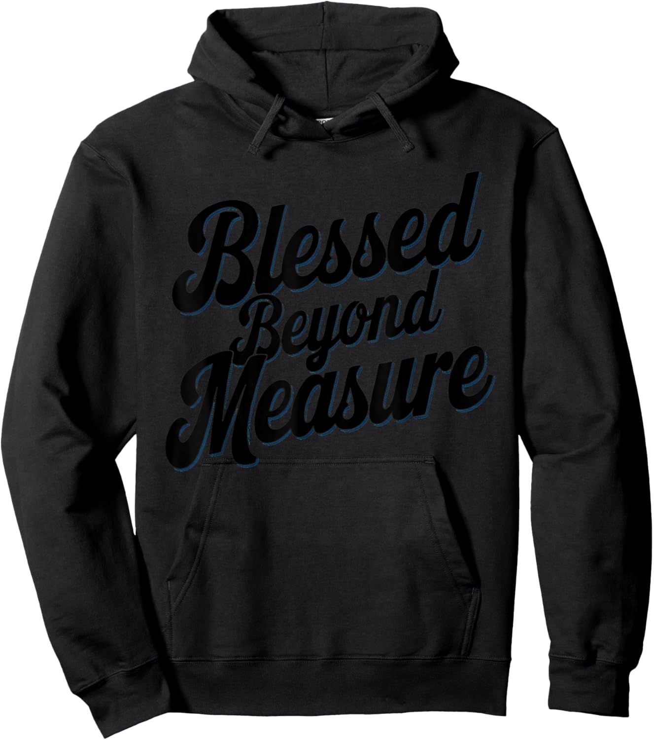 Blessed Beyond Measure Unique Men Christmas Christian Hoodie - Hoodie | Black