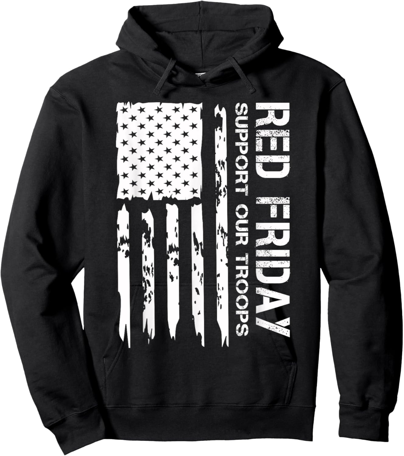 American Flag Red Friday Military Remember Everyone Deployed Women Men Hoodie - Hoodie | Black