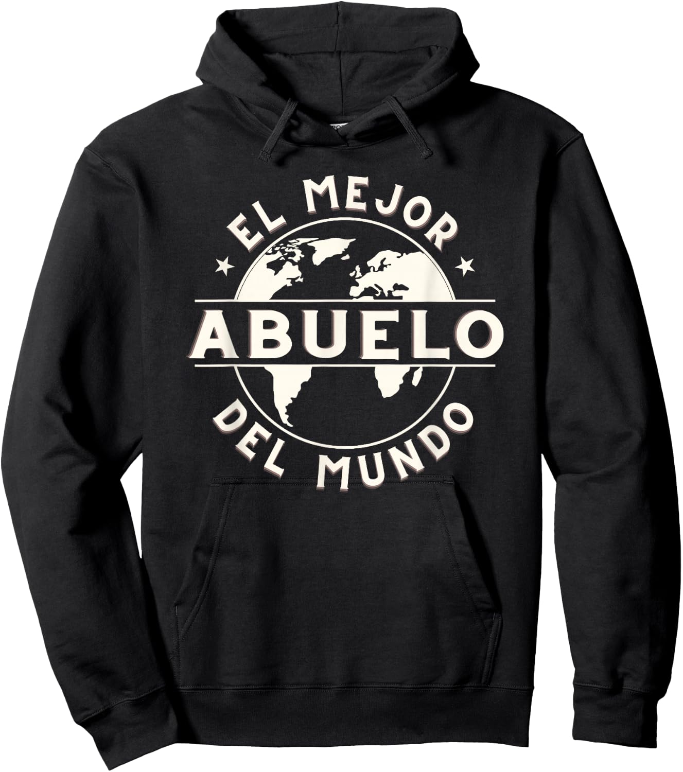 El Mejor Abuelo del Mundo Grandpa Hoodie - Hoodie | Black