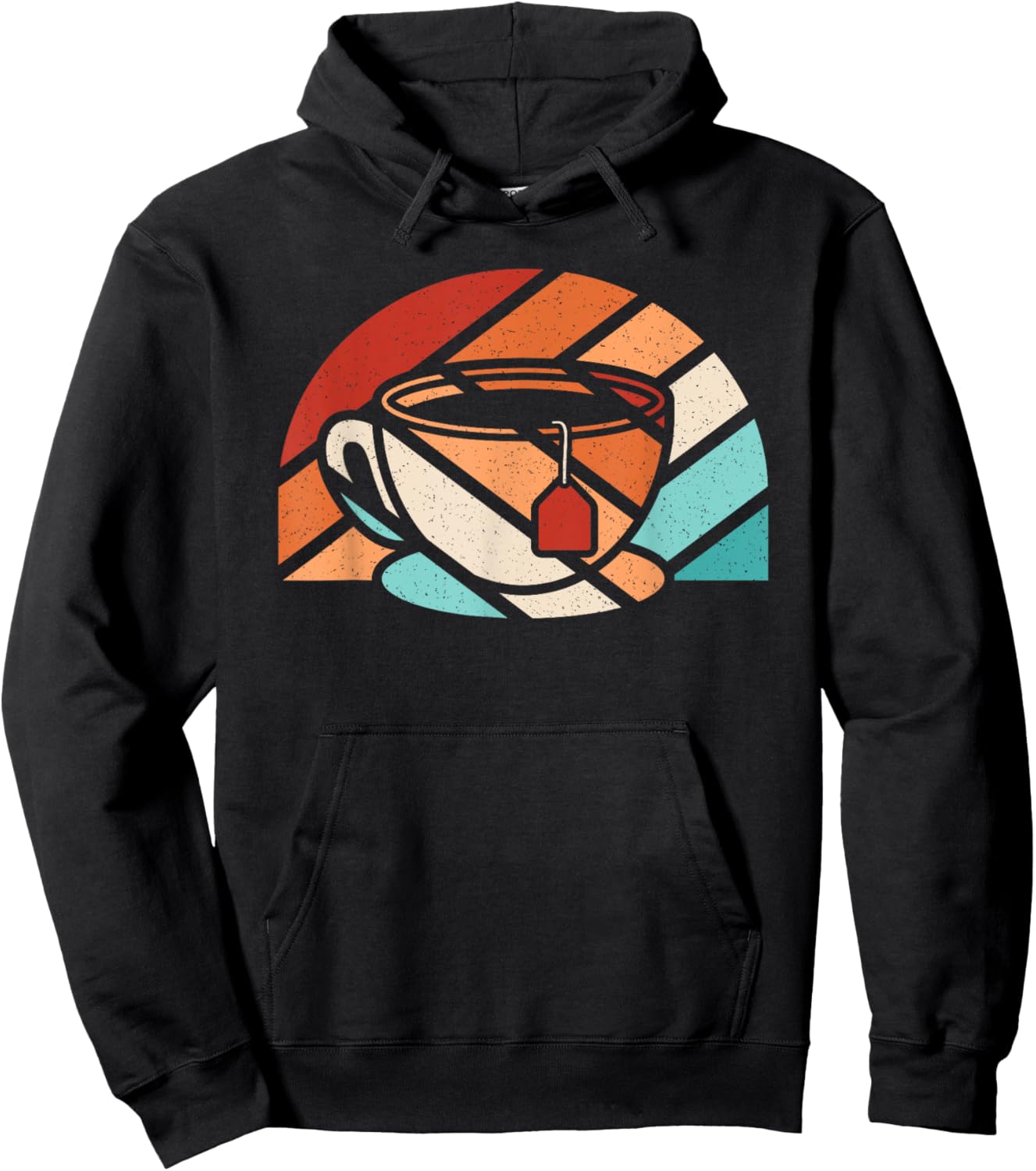 Cup Of Tea Retro Tea Lover Hoodie - Hoodie | Black
