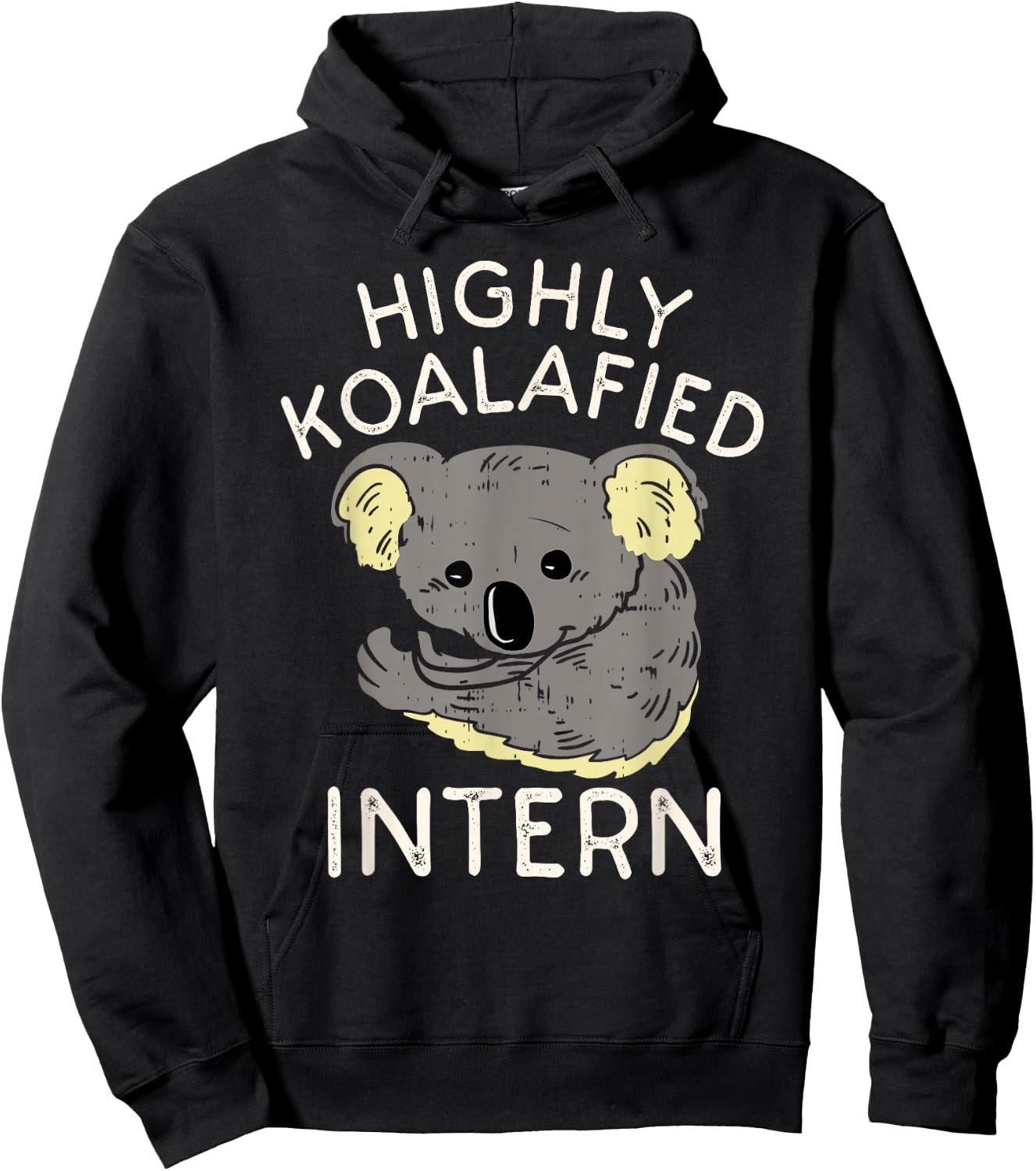 Fun Internship Humor Saying | Funny Cute Intern Worker Hoodie - Hoodie | Black