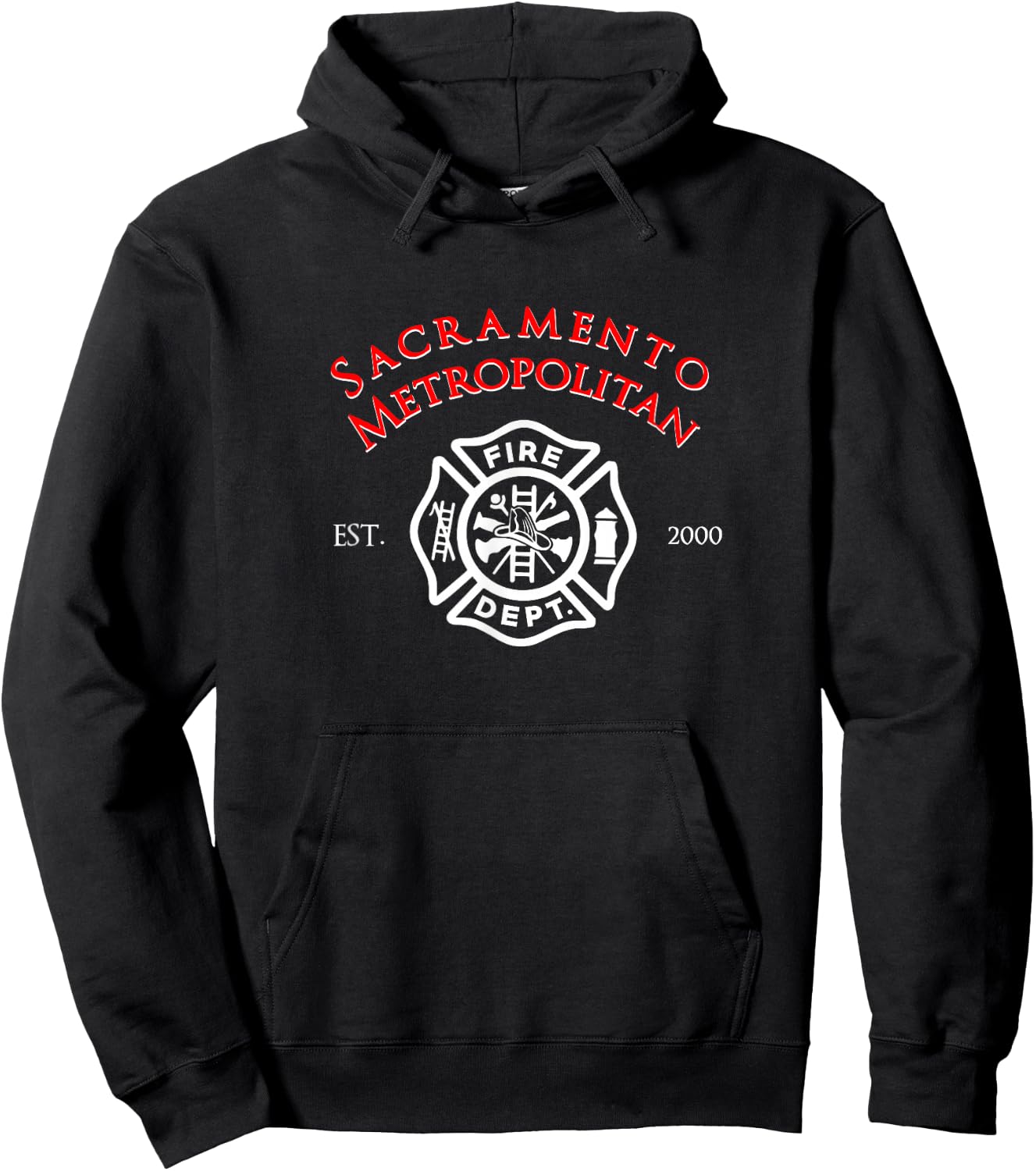 Sacramento Metropolitan Fire Division Firefighter Hoodie - Hoodie | Black