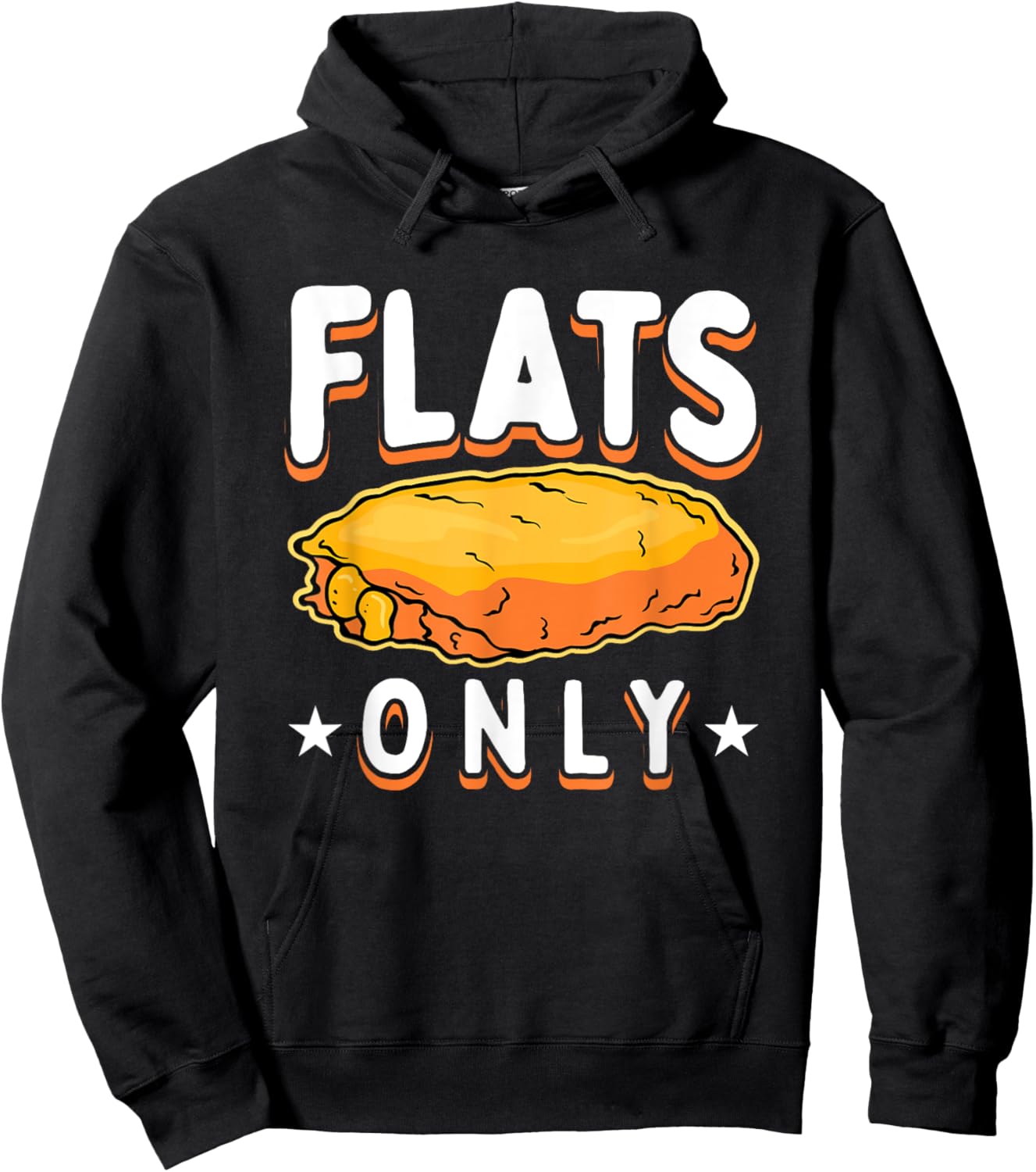 Flats Only Buffalo Wings Hoodie - Hoodie | Black