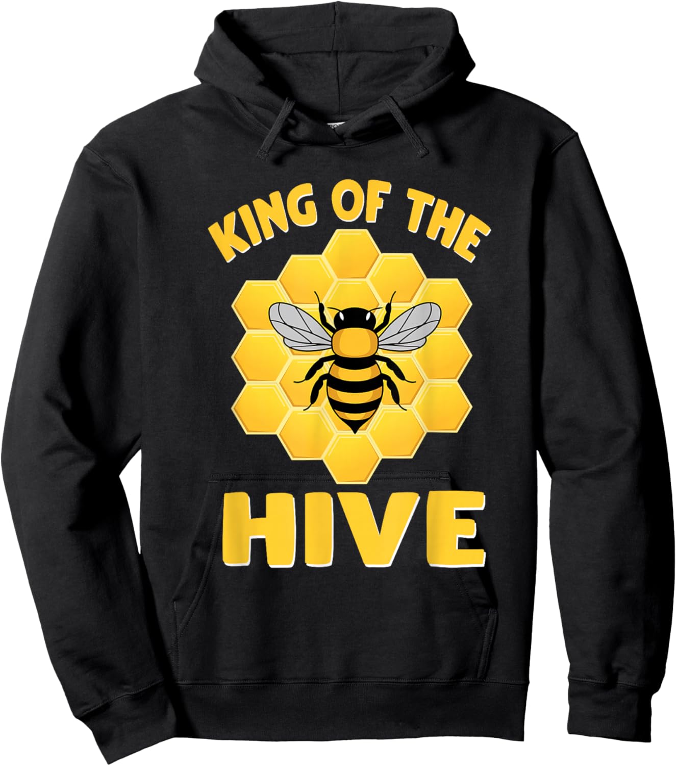 Funny King Of The Hive Matching Sweet Honey Beekeeper Lover Hoodie - Hoodie | Black