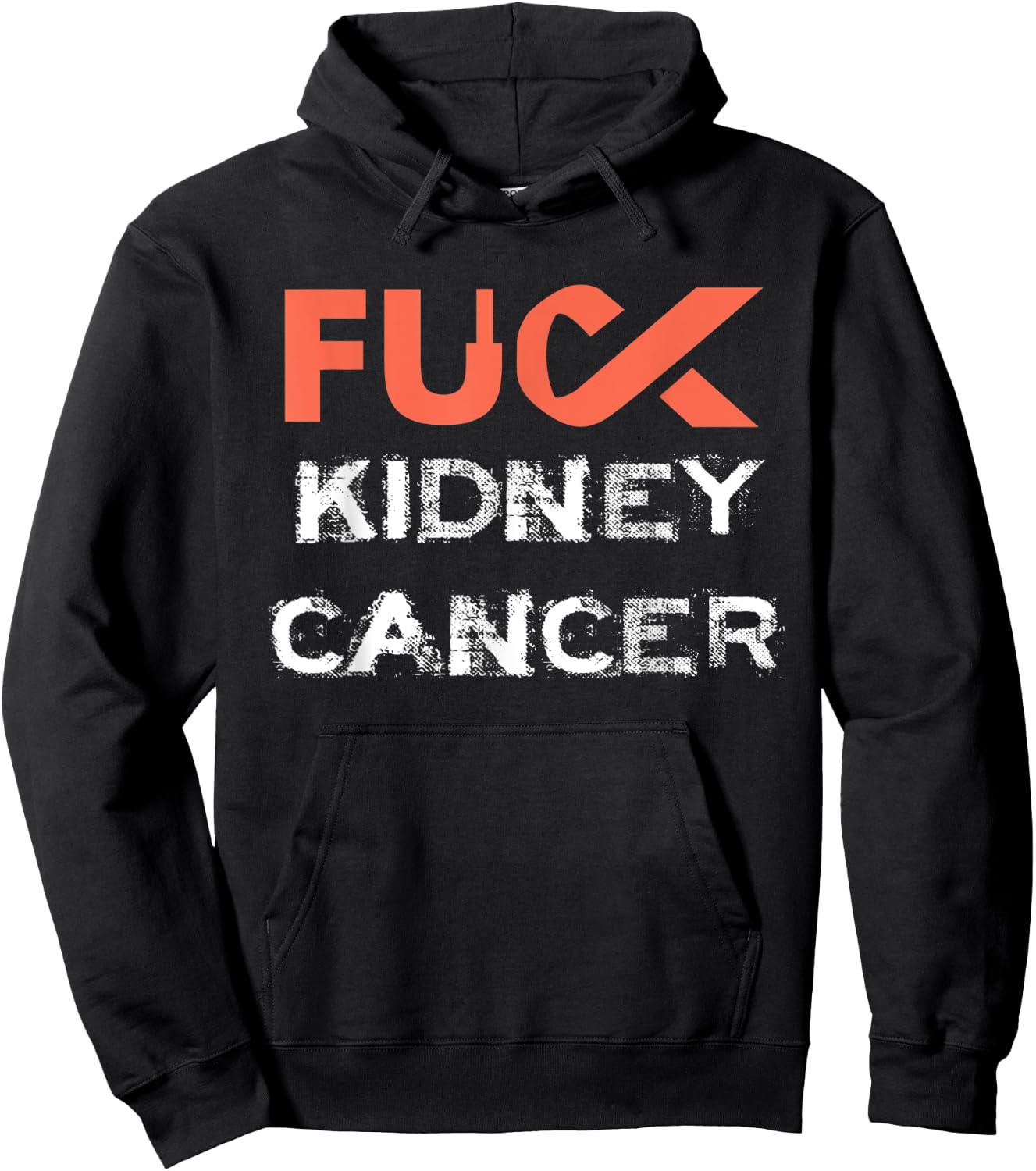 Fuck Kidney Cancer Awareness Hoodie - Hoodie | Black