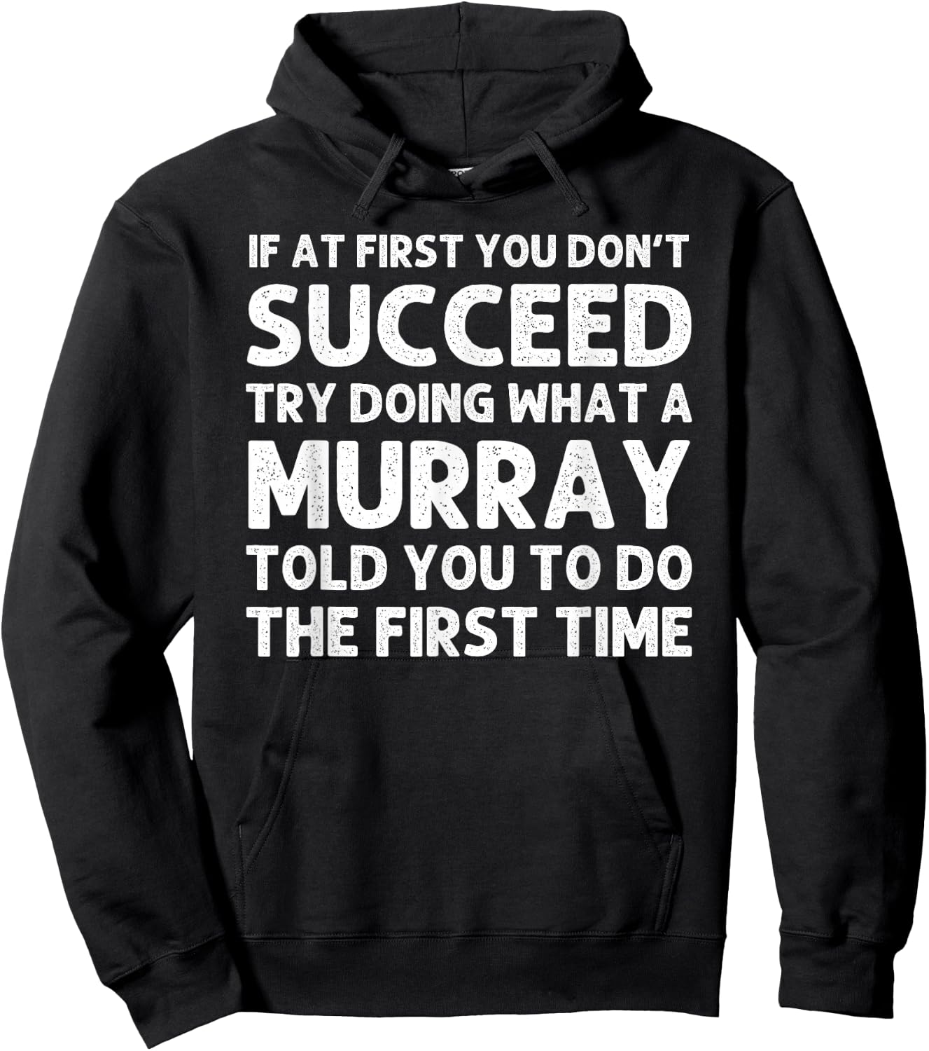 MURRAY Funny Surname Family Tree Birthday Reunion Idea Hoodie - Hoodie | Black
