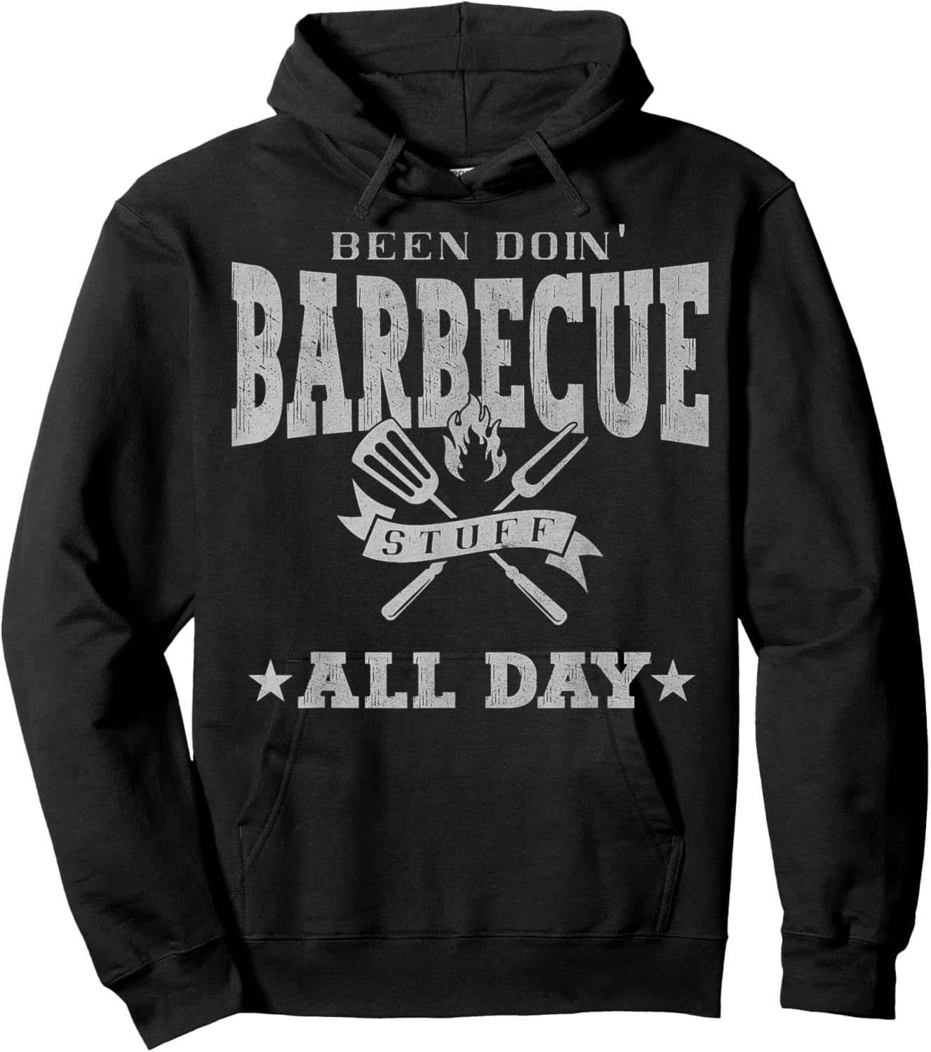 Been Doin Barbecue Stuff All Day Funny Grilling Barbecue BBQ Hoodie - Hoodie | Black