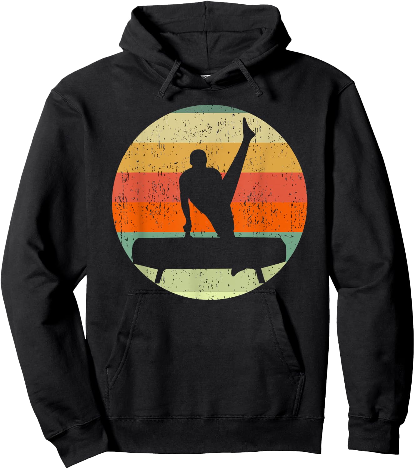 Gymnastics Boys Team Sunset Gymnast Hoodie - Hoodie | Black