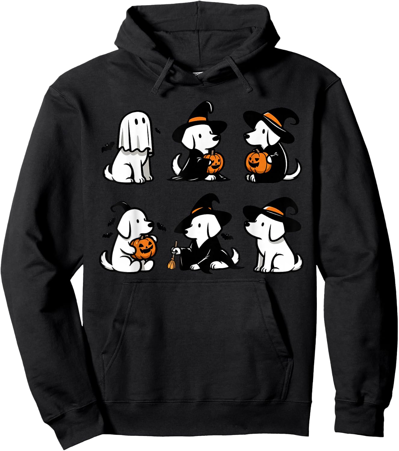 Funny Ghost Dog Funny Halloween Spooky Funny Boo Dog Lover Hoodie - Hoodie | Black