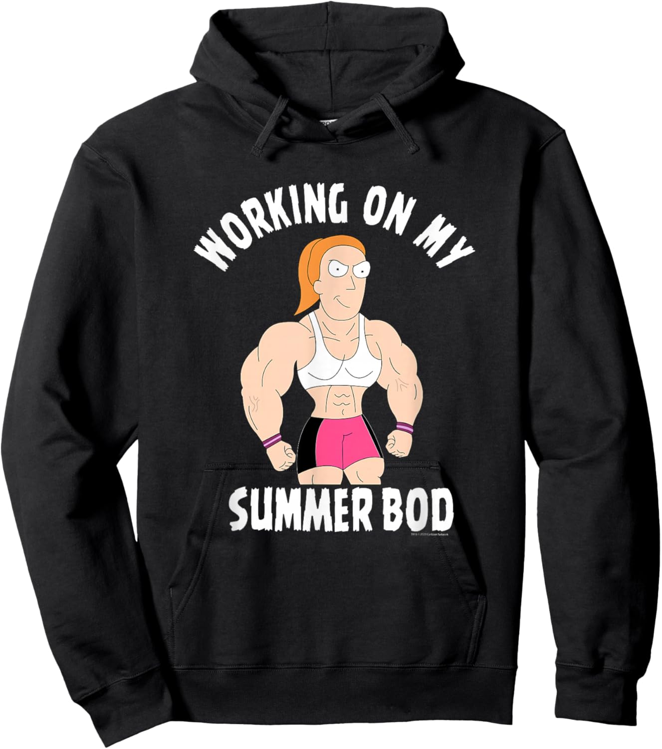 Rick and Morty Working on my Summer Body Hoodie - Hoodie | Black