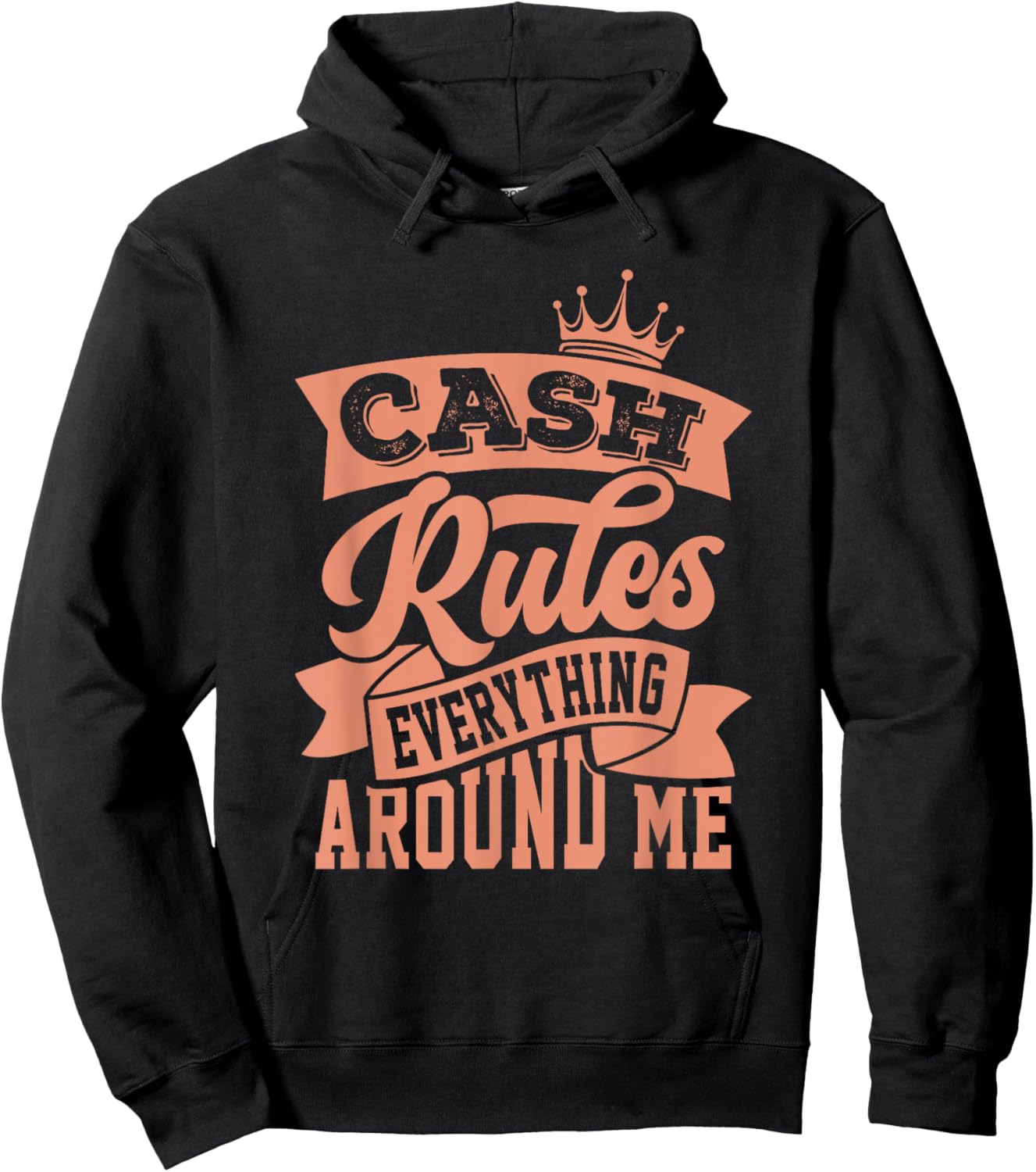 Concrete And Luxury Cash Rules Crimson Bliss Hoodie - Hoodie | Black