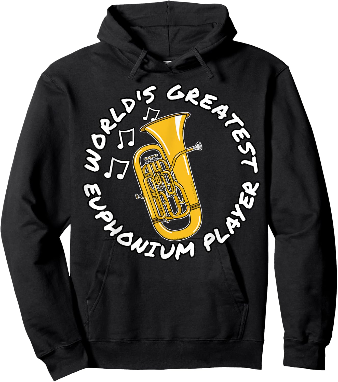 World's Greatest Euphonium Player Brass Musician Hoodie - Hoodie | Black